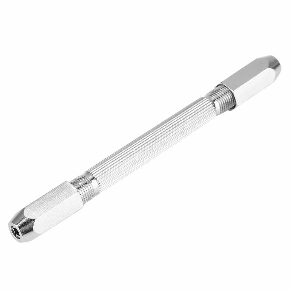 Wiertarka ręczna, świder ręczny Mini Micro 0-3 mm Wiertło imadło z podwójnym końcem, ręczny uchwyt obrotowy świder do wiercenia w drewnie, lipie, rogach kostnych