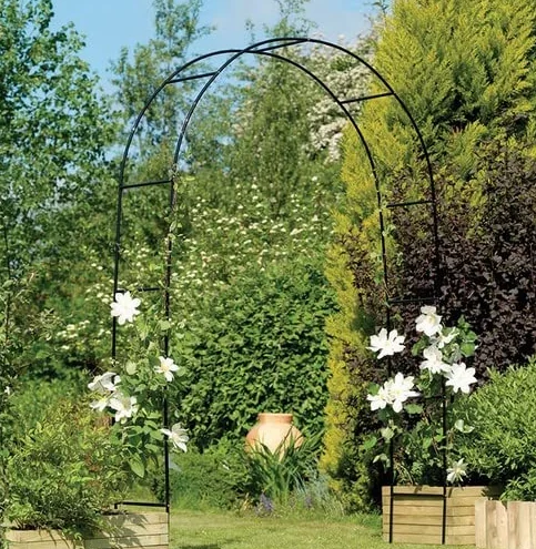 Pergola Ogrodowa Metalowa Łuk do Róż Pnącz