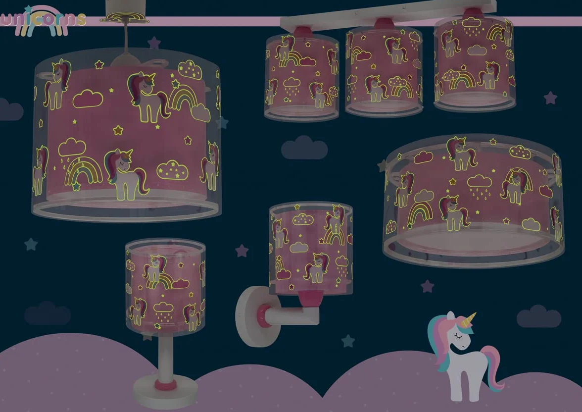 Dziecięca lampa sufitowa Dalber Unicorns Animals