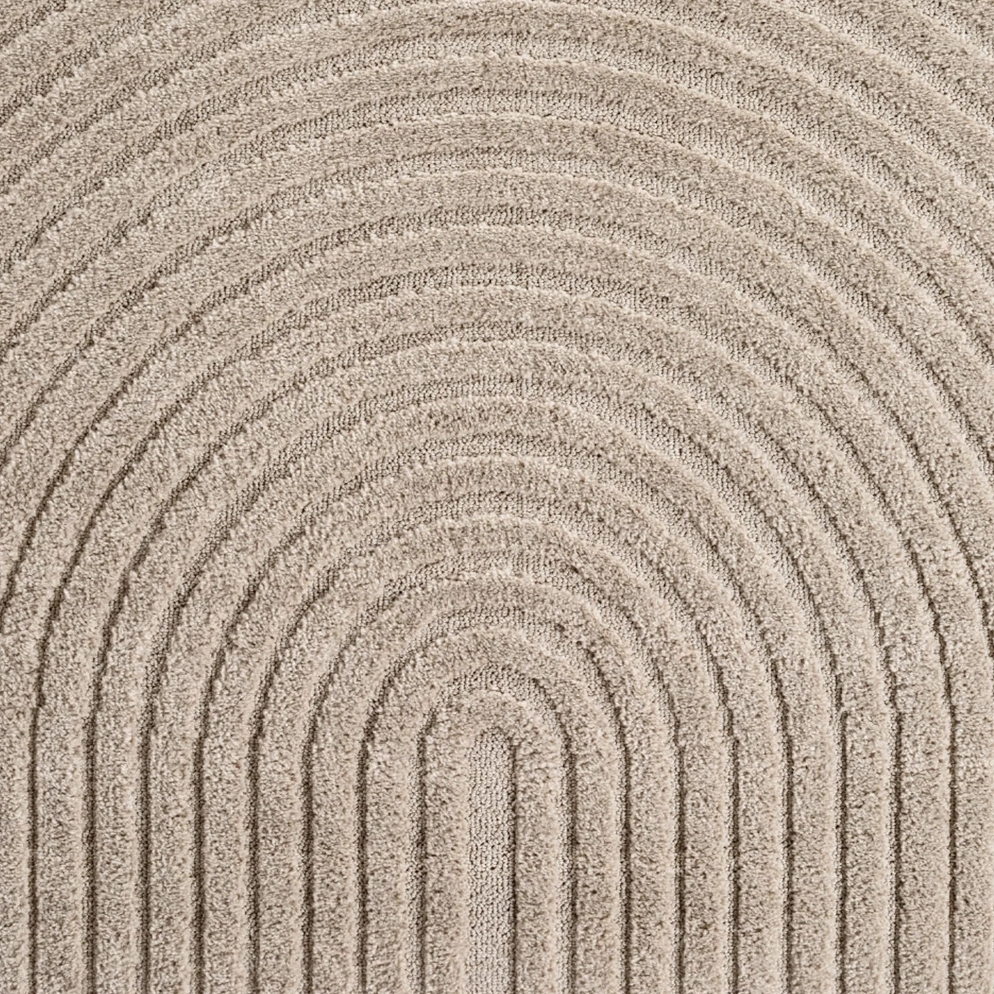 Carpetsale24 Dywan Okrągły 160 cm Beżowy z Długim Włosiem Design Skandi Boho Efekt Wysoko-Nisko Miękki Shaggy Puszysty Trwały Łatwy w Czyszczeniu Nowoczesny do Sypialni