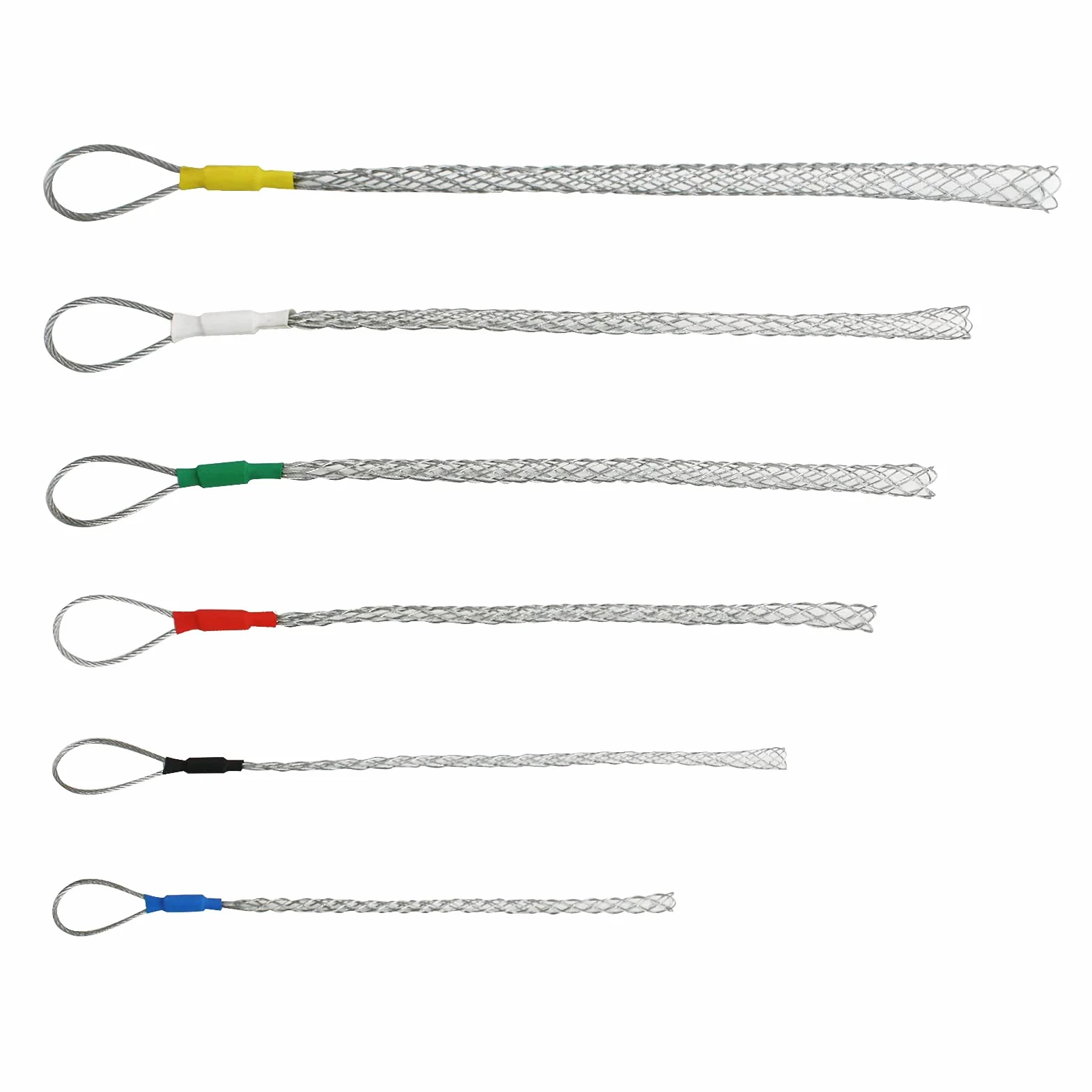 Zestaw skarpet do ciągnięcia kabli, stal ocynkowana, antypoślizgowa rura, kabel, uchwyty do ciągnięcia, zestaw Lassos, elastyczny zestaw linek z oczkiem