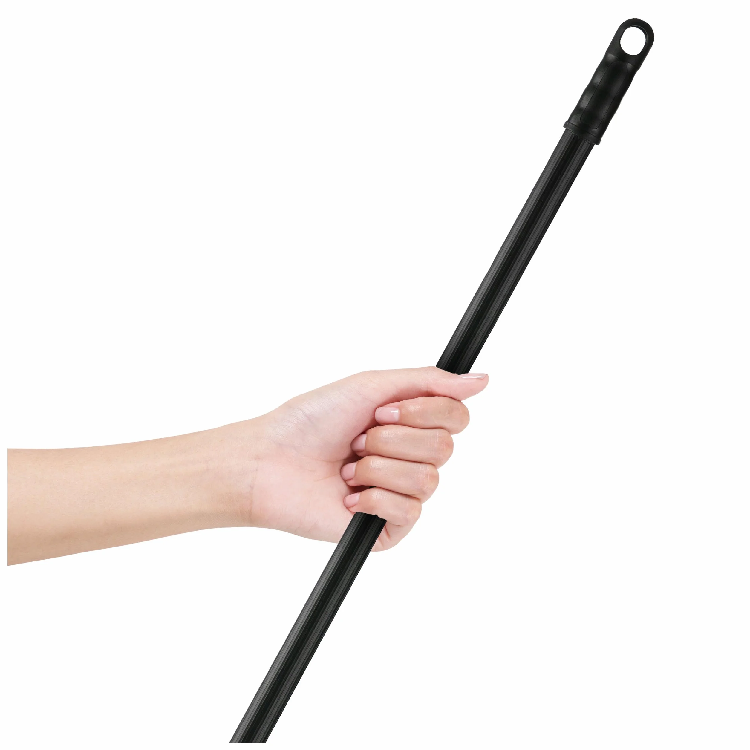 Trzonek Metalowy 120 cm z Gwintem, Kij do Szczotki, Miotły, Solidny Trzon z Metalu, Uchwyt Na Wieszak, Trwały i Wytrzymały Trzon Wymienny