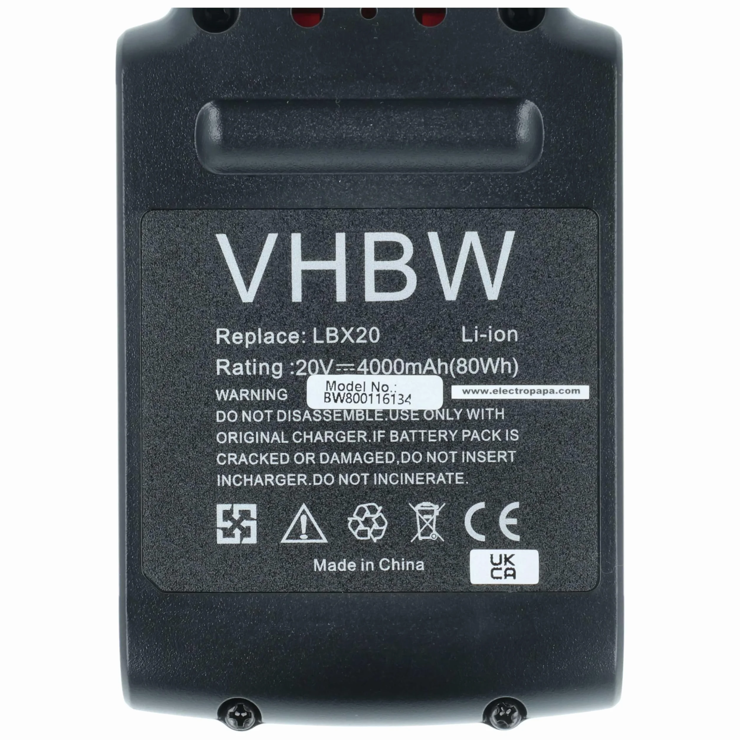 vhbw 2 x bateria kompatybilna z elektronarzędzi Stanley FMC698B, FMC625D2, FMC675B, FMC645D2, FMC688L, FMC675B-XE (4000 mAh, Li-Ion, 20 V)