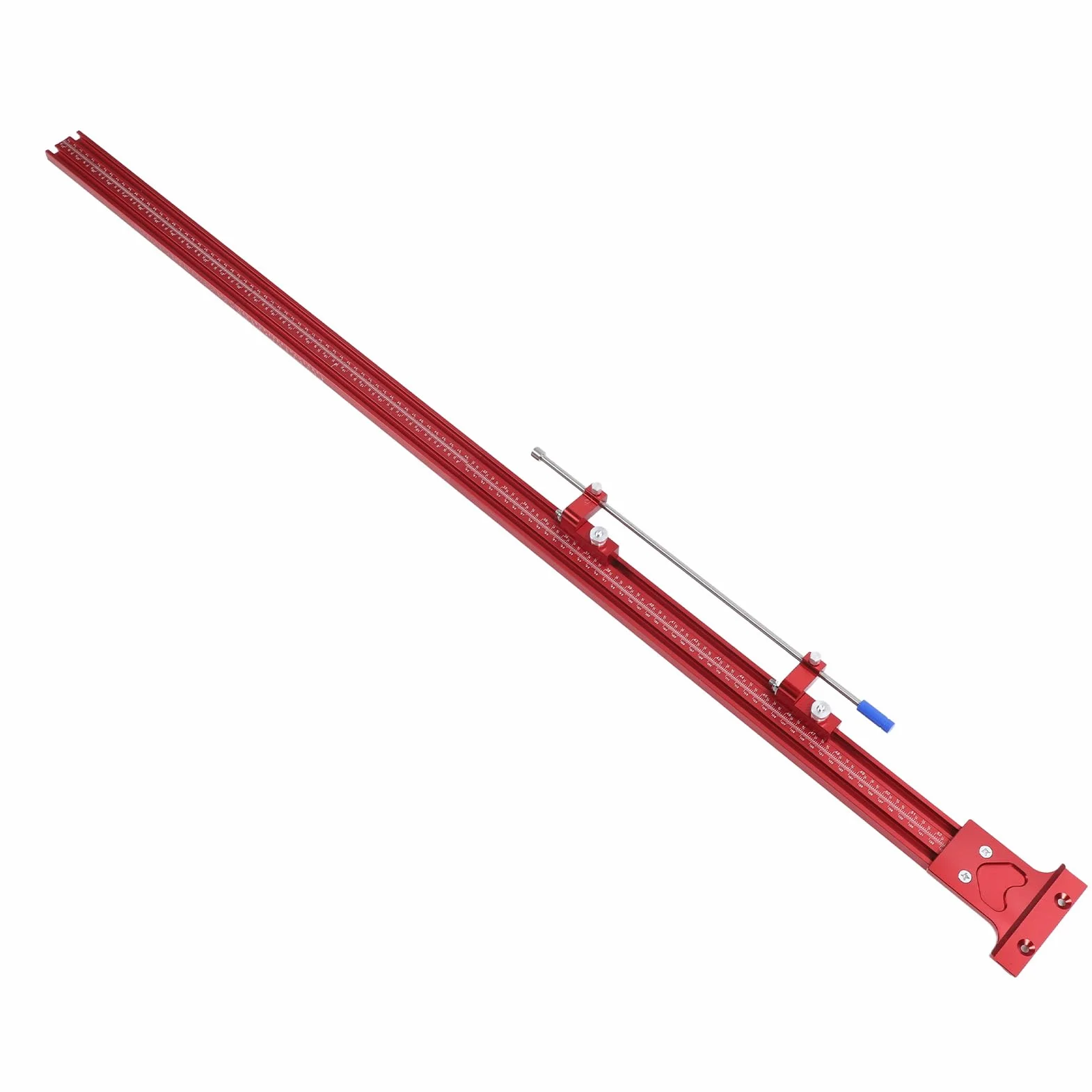 Ejoyous System Równoległych Szyn Prowadzących Zestaw do łączenia Szyn Prowadzących ze Stopu Aluminium Regulowany Ogranicznik 300 Mm Wyraźna Skala Gładka Płyta Tylna do Obróbki Drewna piłą tarczową