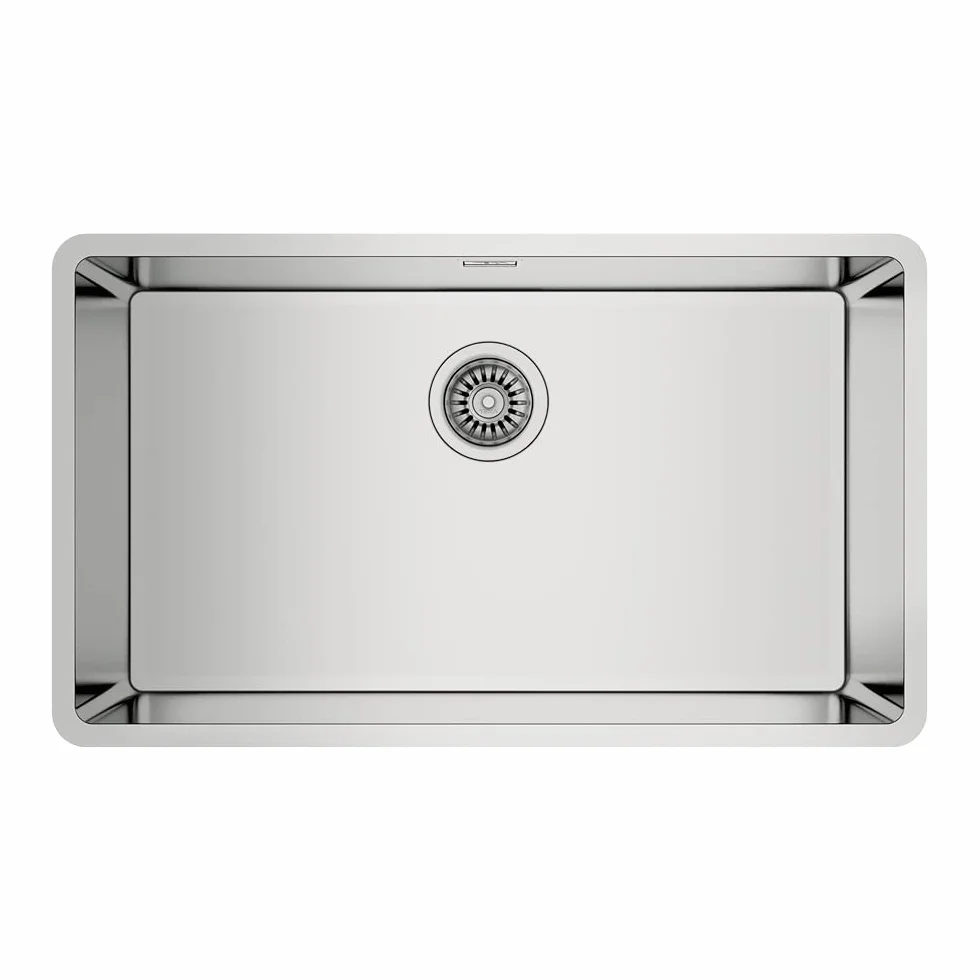 Teka 115000004 Zlewozmywak kuchenny ze stali nierdzewnej z pojedynczą miską Linea RS15 71,40 3½ W/OVF SP-115000004, szary