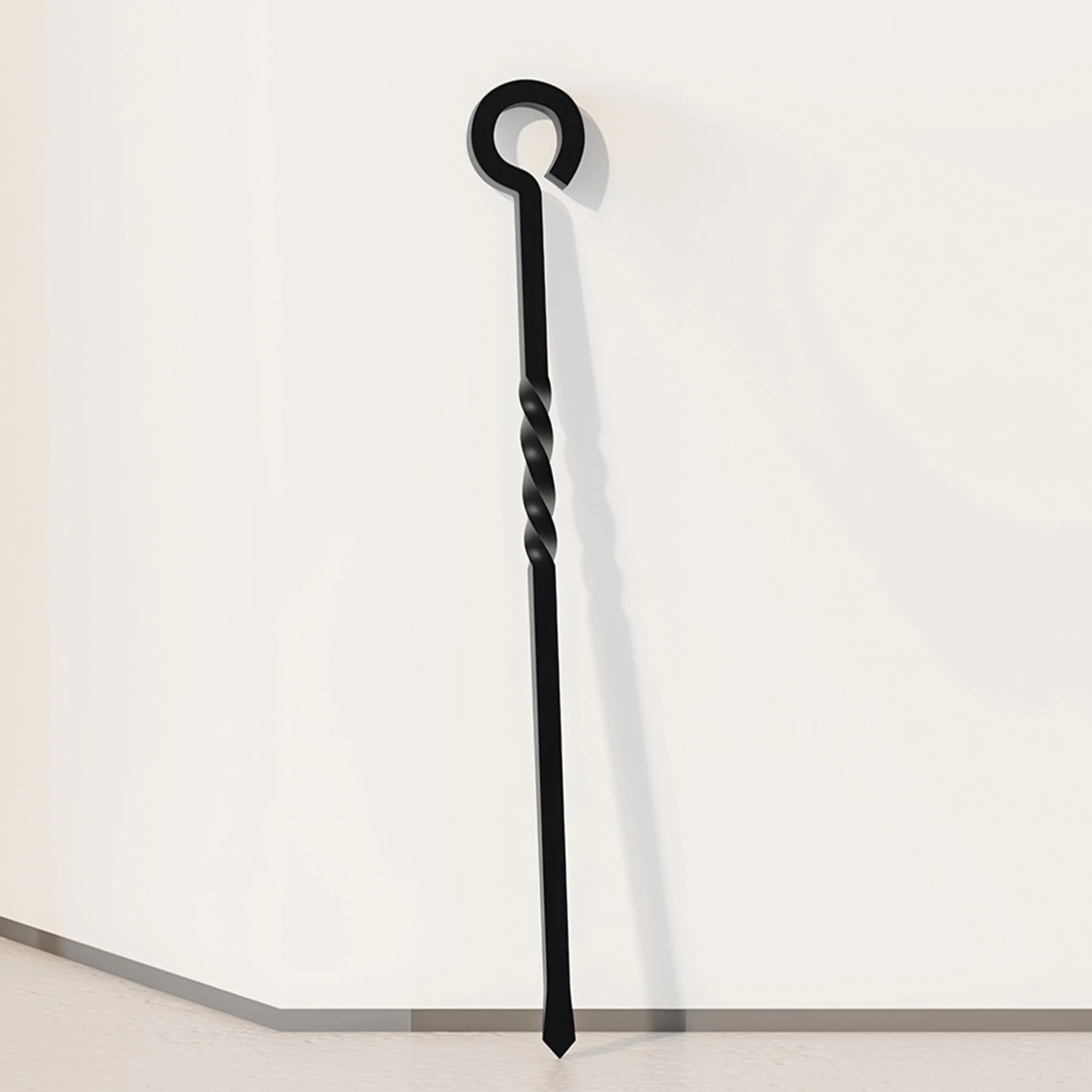 Kingson Black Fire Poker narzędzie kominkowe o długości 40,5 cm do palników na drewno i otwartego ognia, stylowe i funkcjonalne akcesorium do kominka