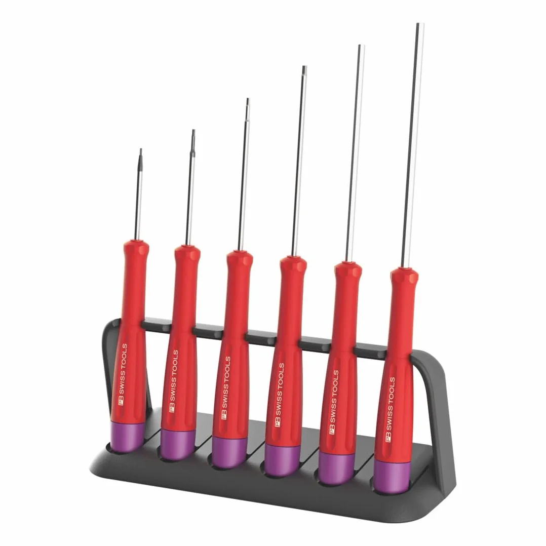 PB Swiss Tools Sześciokątny zestaw wkrętaków elektronicznych, 6-częściowy