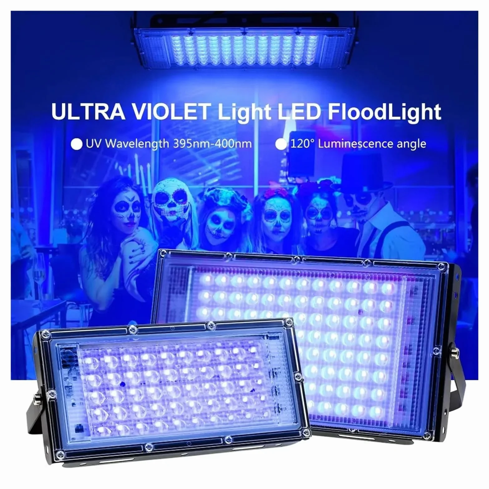 200W 300W LED Lampa utwardzająca ultrafioletowa 395nm 365nm 405nm UV Klej Drukowanie Natryskowe Malowanie Żywica Atrament Żywica DIY Utwardzanie Utwardzać żywicę światłoczułą(100W,395nm*365nm)