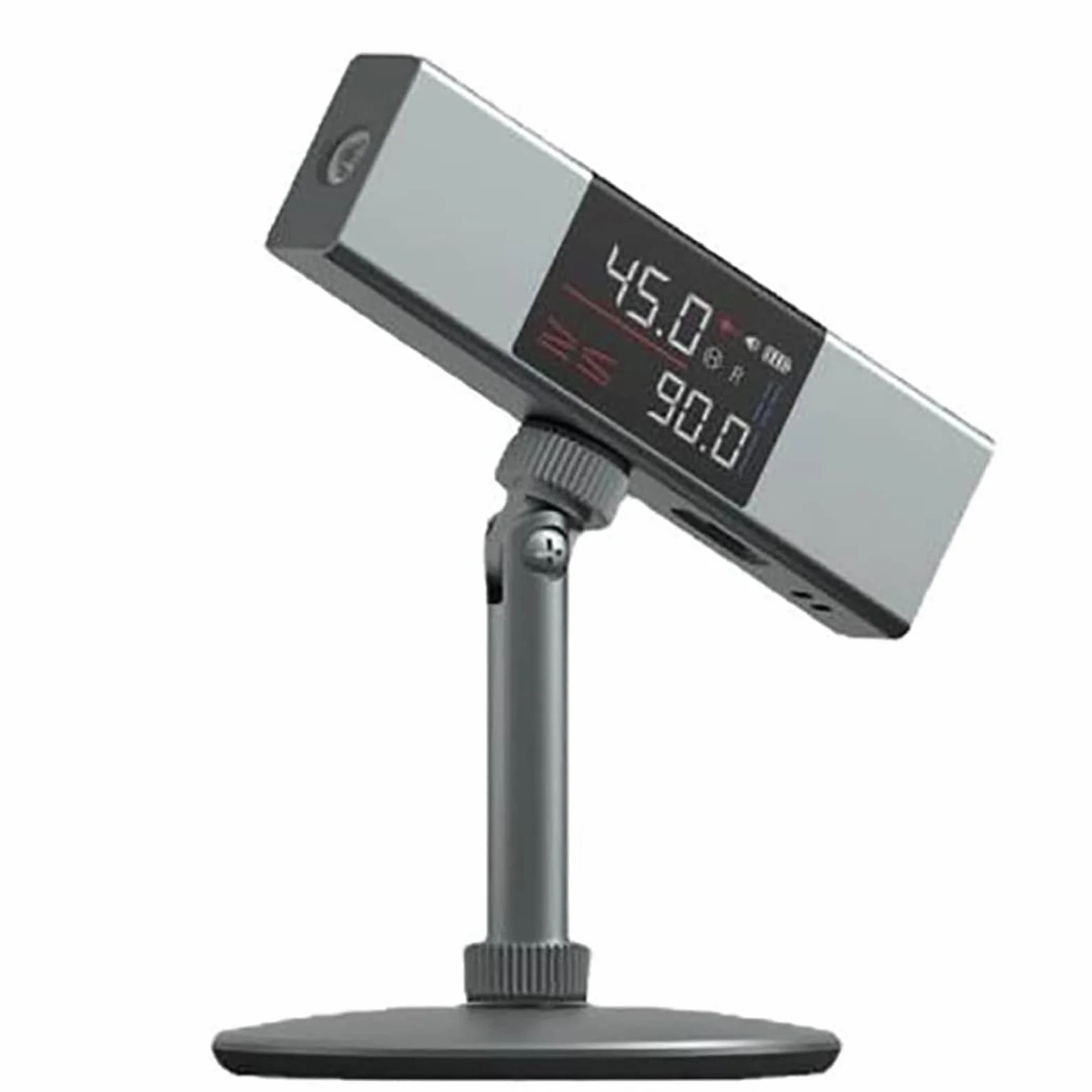 Linijka laserowa z dwukierunkowym znakowaniem laserowym, Kątomierz linijki laserowej, Duży celownik kątowy LCD Wielofunkcyjny dla szybkich, precyzyjnych(podwójny laser + statyw)