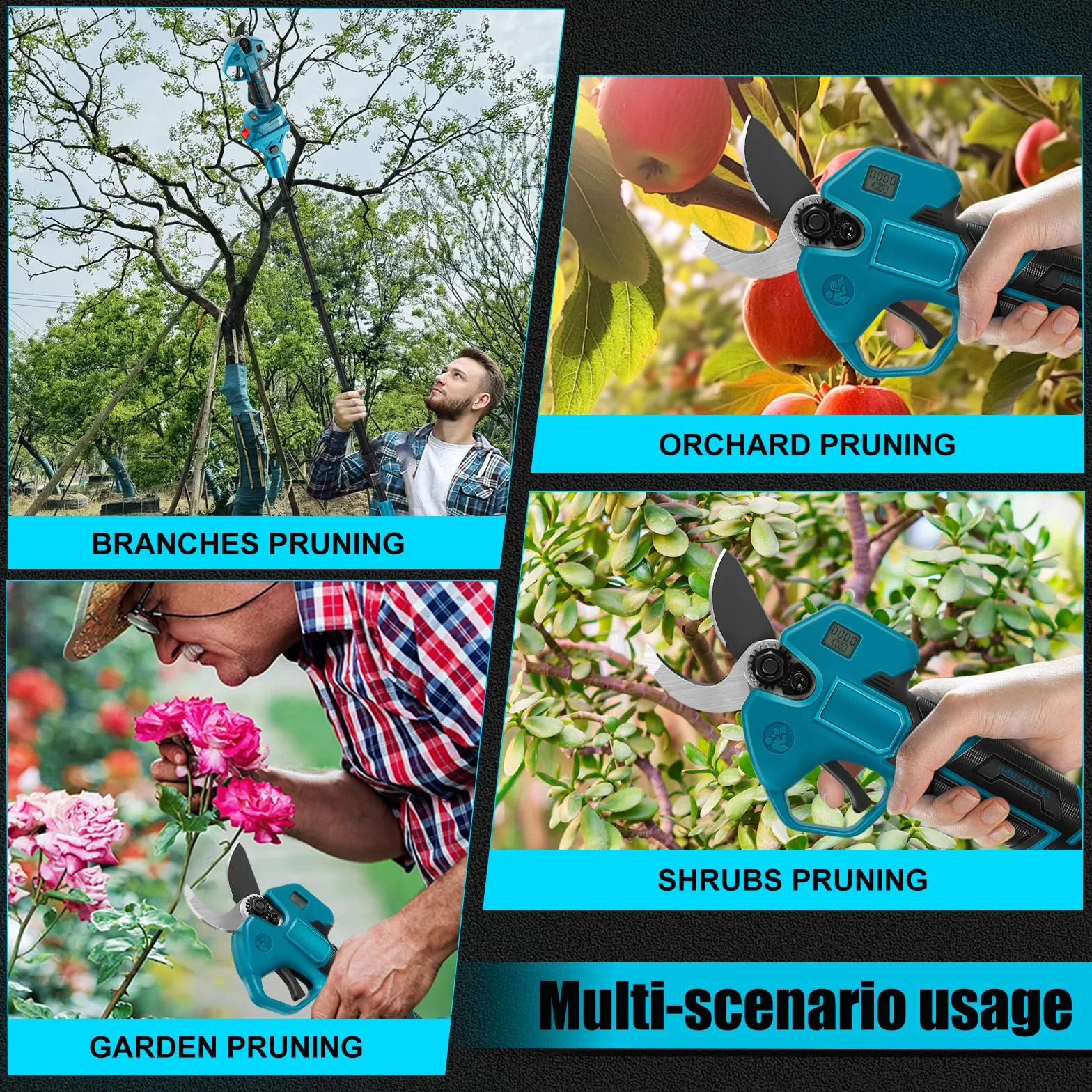 Makita Akumulatorowe nożyce do gałęzi bezszczotkowe 50 mm 35 mm 2 m
