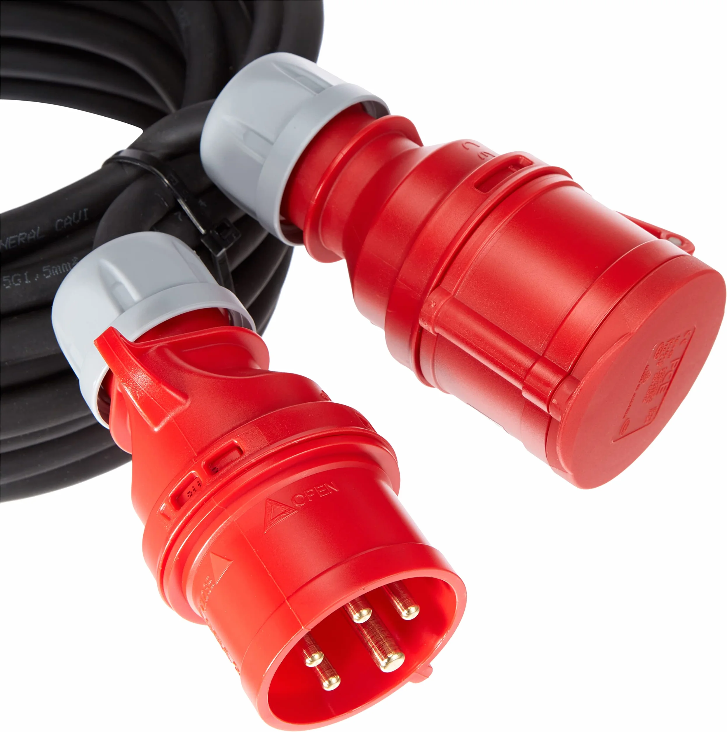 UNITEC 47451 Przedłużacz CEE 16 A, 10 m, H07RN-F5G 1,5 qmm, 5-biegunowy