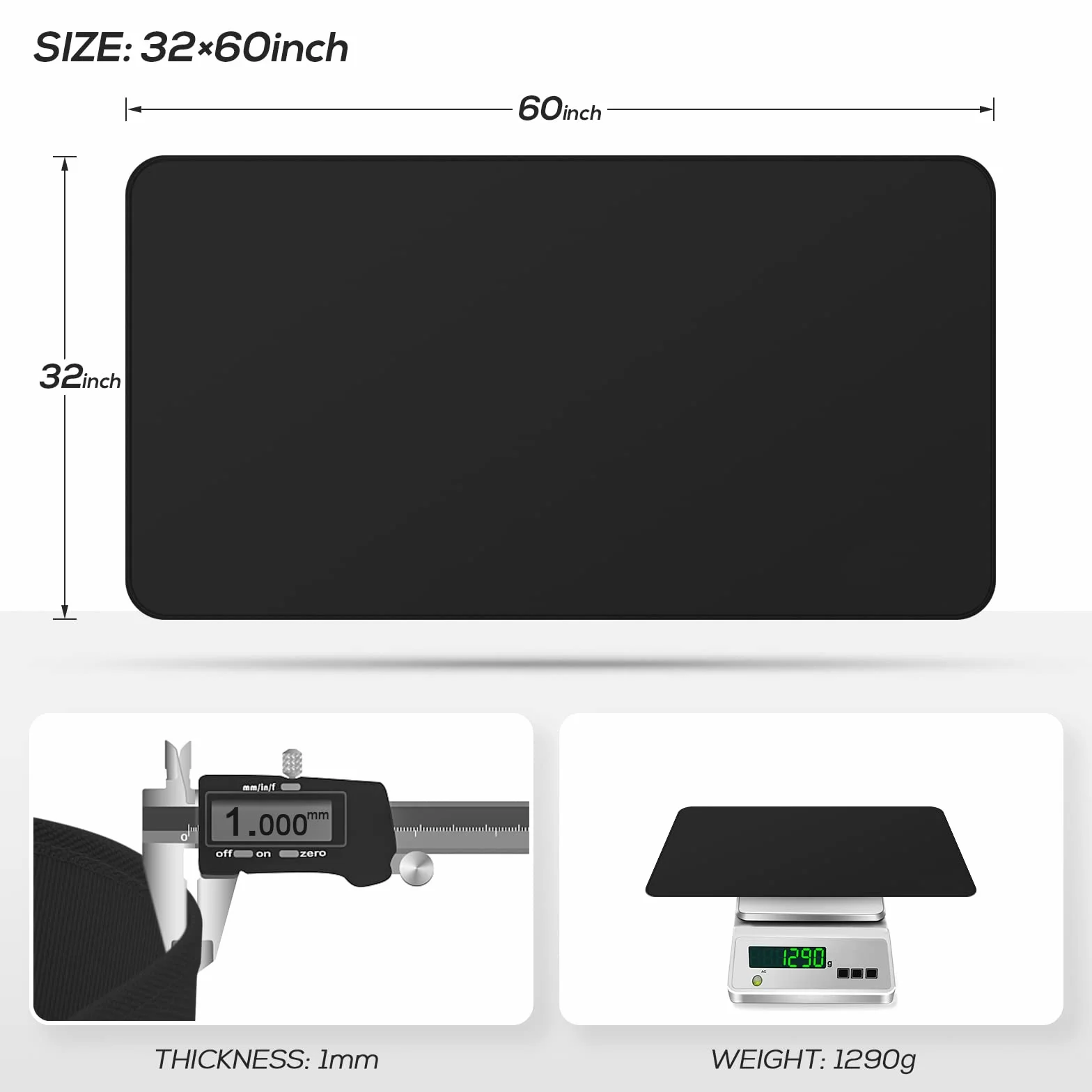 FLASLD Mata do grilla, 152 x 81 cm, mata do grilla, pod biurko, dwustronne, ognioodporne, olejoodporne maty do paleniska, do grilla na zewnątrz, kominka, pieca, palaczy, grilla