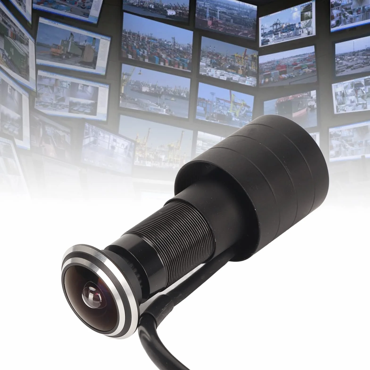 Kamera z Wizjerem w Drzwiach, Kamera IP z Wizjerem HD 4MP, Beznapędowa Kamera IP z Wizjerem RJ45 Domowa Kamera Bezpieczeństwa, sygnał Cyfrowy USB, Alarm Wykrywania Ruchu