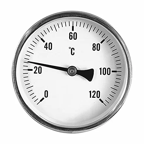 Termometr do pieca wędzarniczego Ø 100 mm 1/2" kalibrowany 120°C