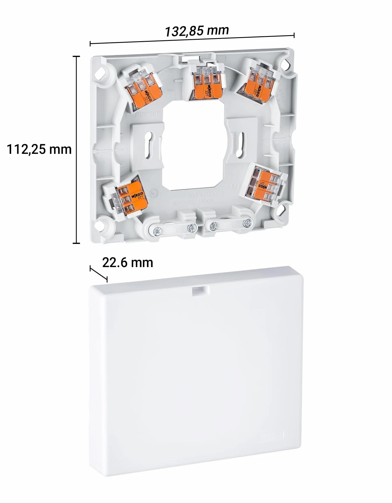 Schneider Electric Meg1011-9019 Puszka Przyłączeniowa, Biały, ‎5 x 5 x 4 cm; 100 g