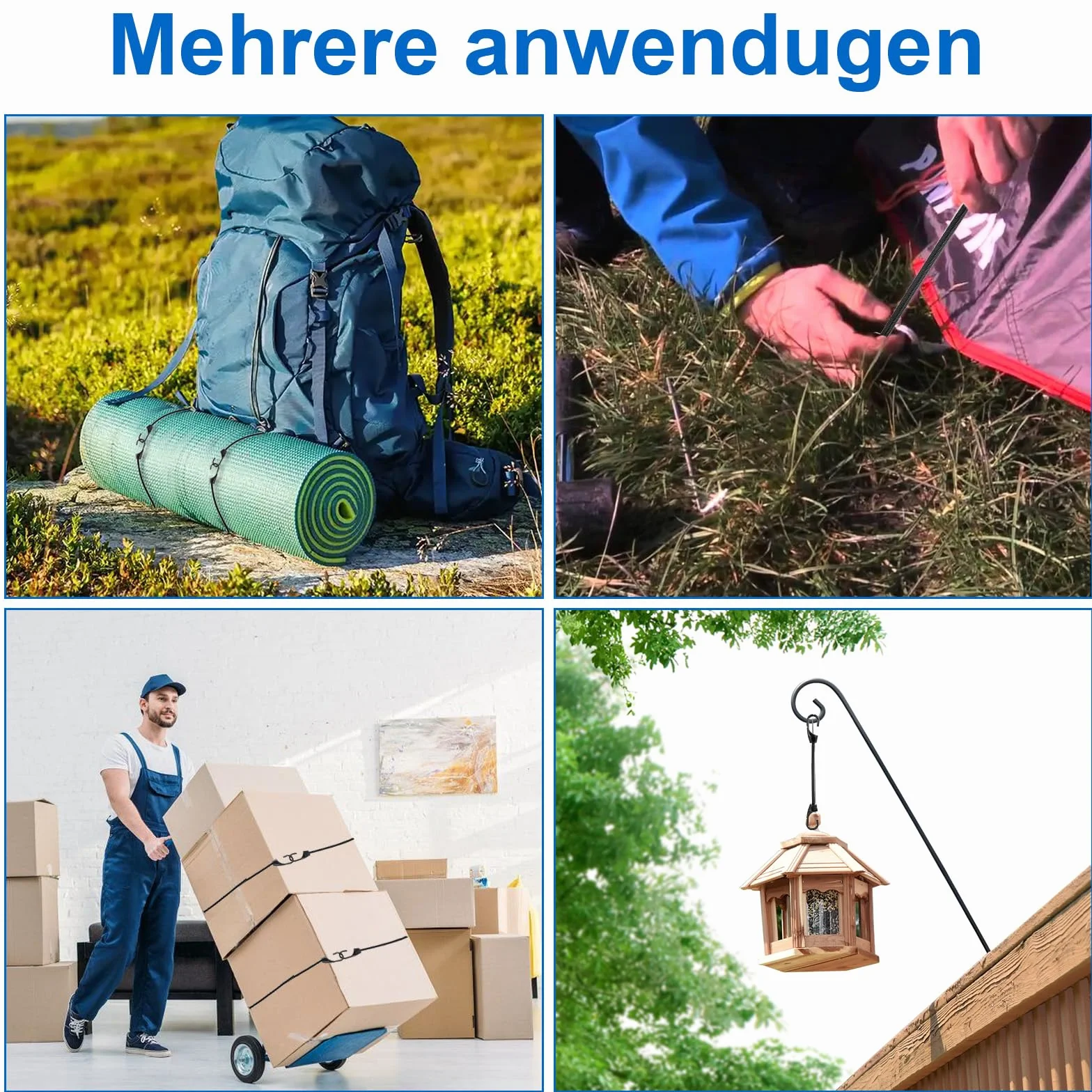 12 sztuk krótkich gumek napinających z haczykami, 19,5 cm, ekspander z haczykami, wytrzymały, wszechstronny gumowy pasek, elastyczny sznurek bungee z metalowymi hakami do zabezpieczenia ładunku