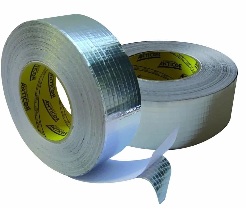 Aluminio 353 Aluminiowa taśma samoprzylepna wzmocniona siatką 48mm x 45m do systemów wentylacji i klimatyzacji
