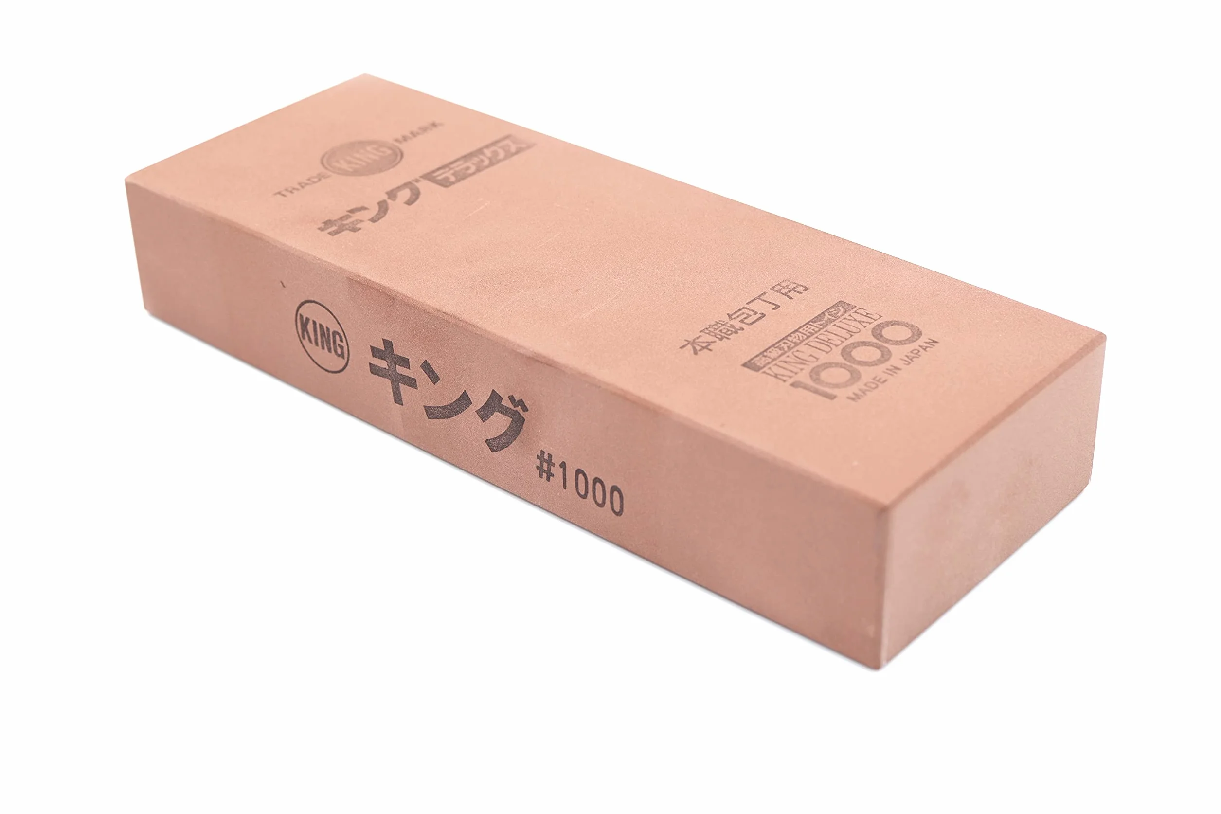 Japoński kamień do ostrzenia King Wider 1000 ziaren #1000 ostrzenie i pielęgnacja nóż kuchenny tradycyjny kamień wodny wyprodukowany w Japonii 20,5 x 7,5 x 3,6 cm