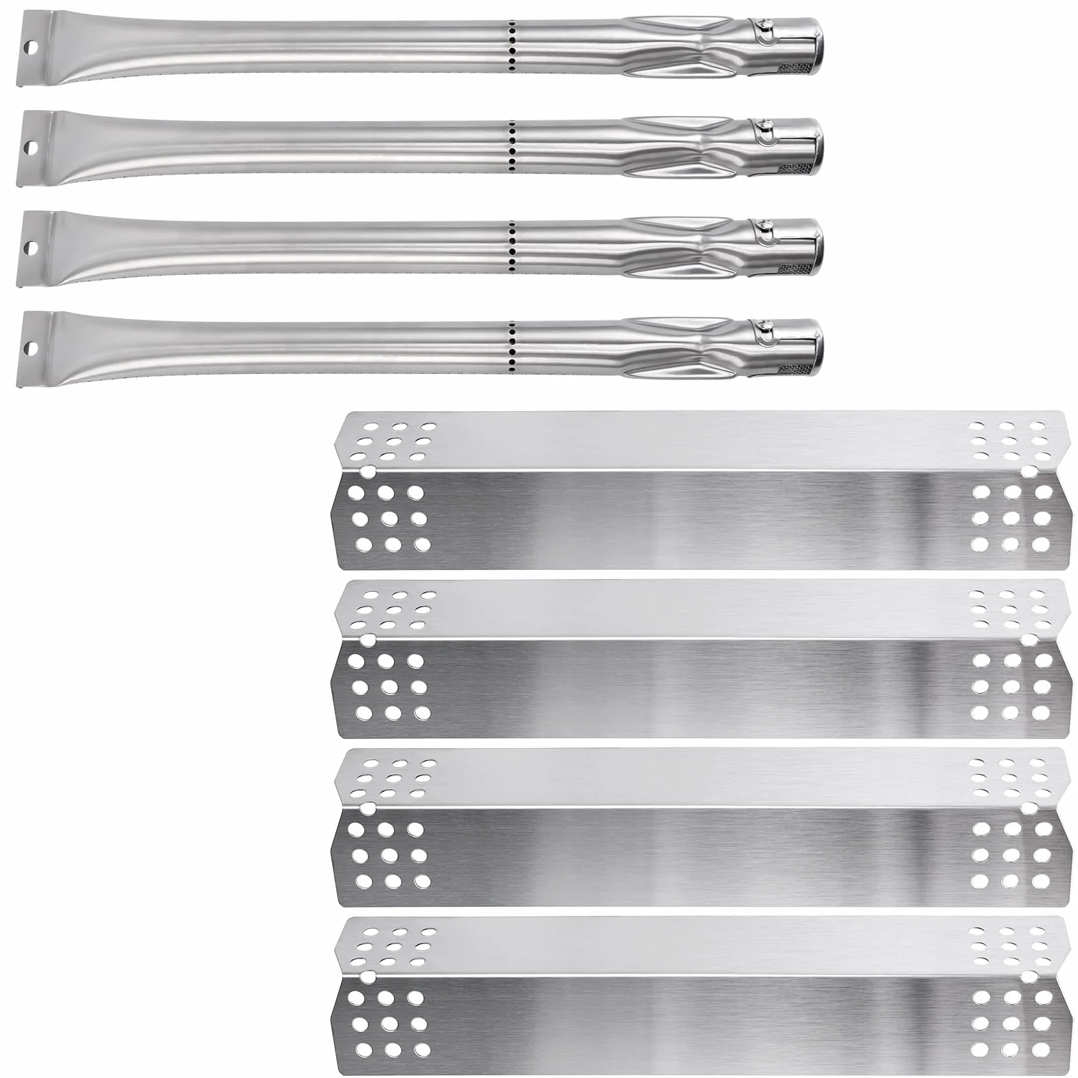GFTIME rura palnika ze stali nierdzewnej do grilla gazowego, płyty grzewcze, zestaw naprawczy, części zamienne do Grill Master 720-0697, Nexgrill 720-0697, 720-0783C, 720-0783E, Sunbeam 720-0697
