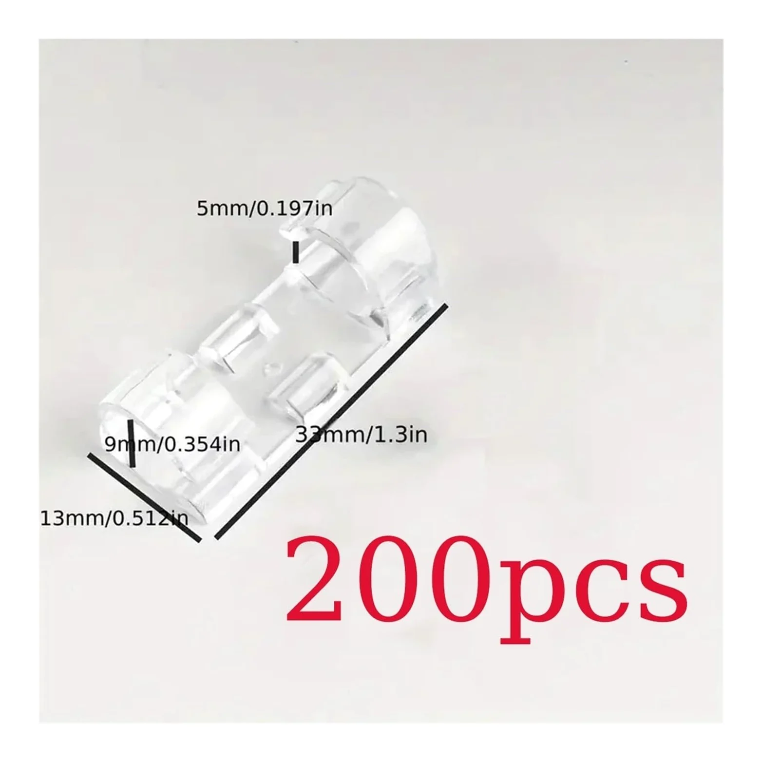 Przezroczyste Plastikowe Zaciski Do Kabli. Organizery Z Drutu(200pcs)