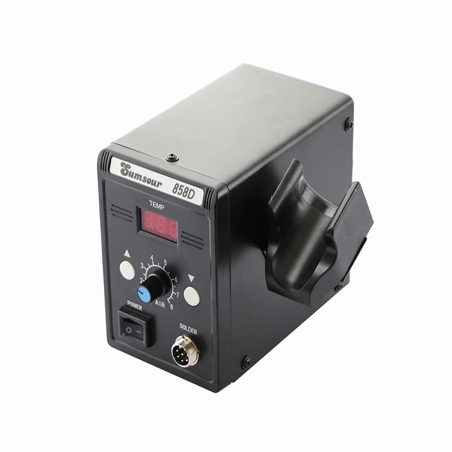 Stacja lutownicza, 858d stacja lutownicza 70 0W 110V / 220V Cyfrowy BGA SMD. Gorące powietrze Lutownia Lutownica Revorning Opetion Repailing Narzędzia
