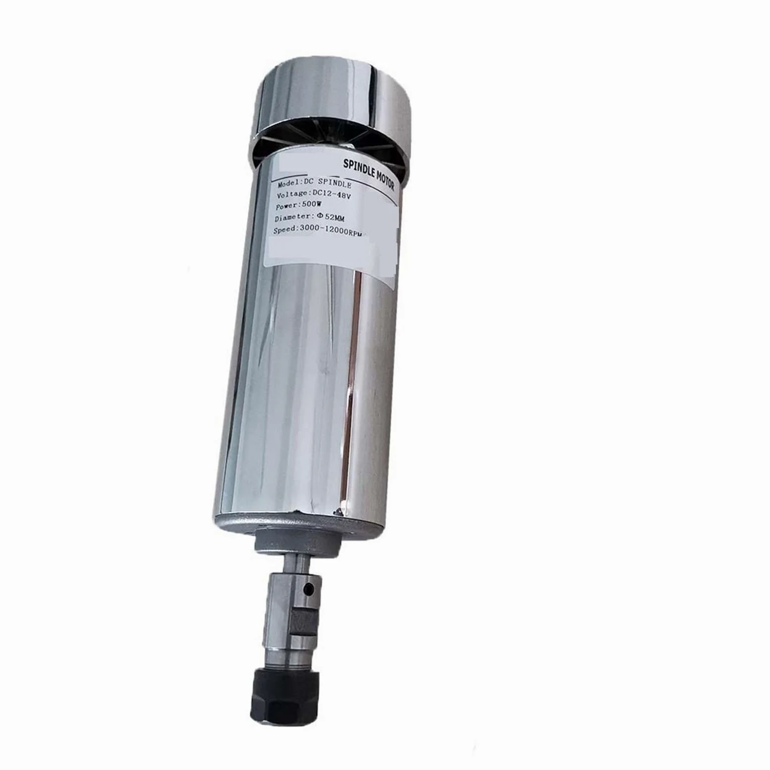 Wrzeciono CNC 500W Silnik Wrzeciona Chłodzonego Powietrzem 0,5KW ER11/ER16 Collet DC 0-48V Router 52mm Do Wiertarko-frezarki Wysoce Zoptymalizowany(500W ER11 Spindle)