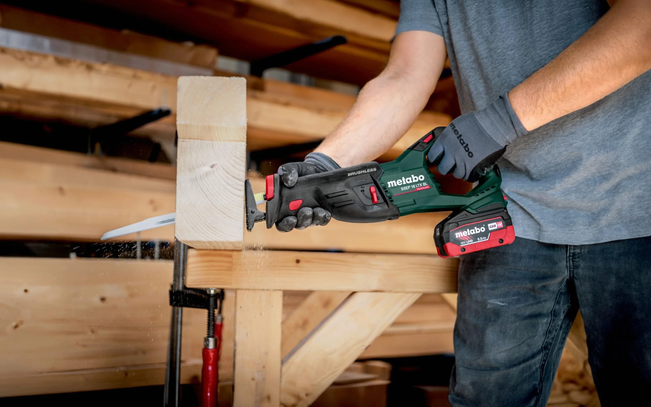 Metabo Bezprzewodowa piła szablasta SSEP 18 LT BL 601617840 bez baterii, bez ładowarki, walizka 18 V