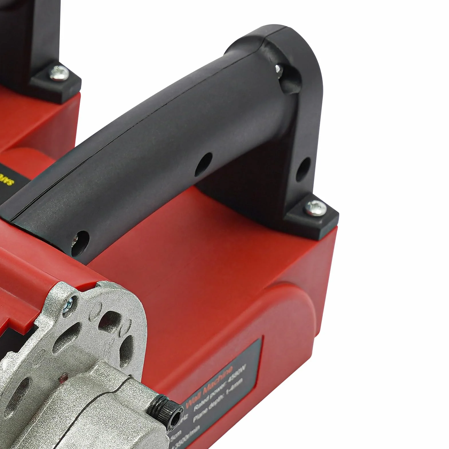 Szlifierka do betonu, 4580 W, elektryczna strugarka ścienna z 2 uchwytami, szerokość strugania 3500 obr./min 15 cm, regulowana głębokość strugania 1-4 mm, do ścian, sufitów i podłóg