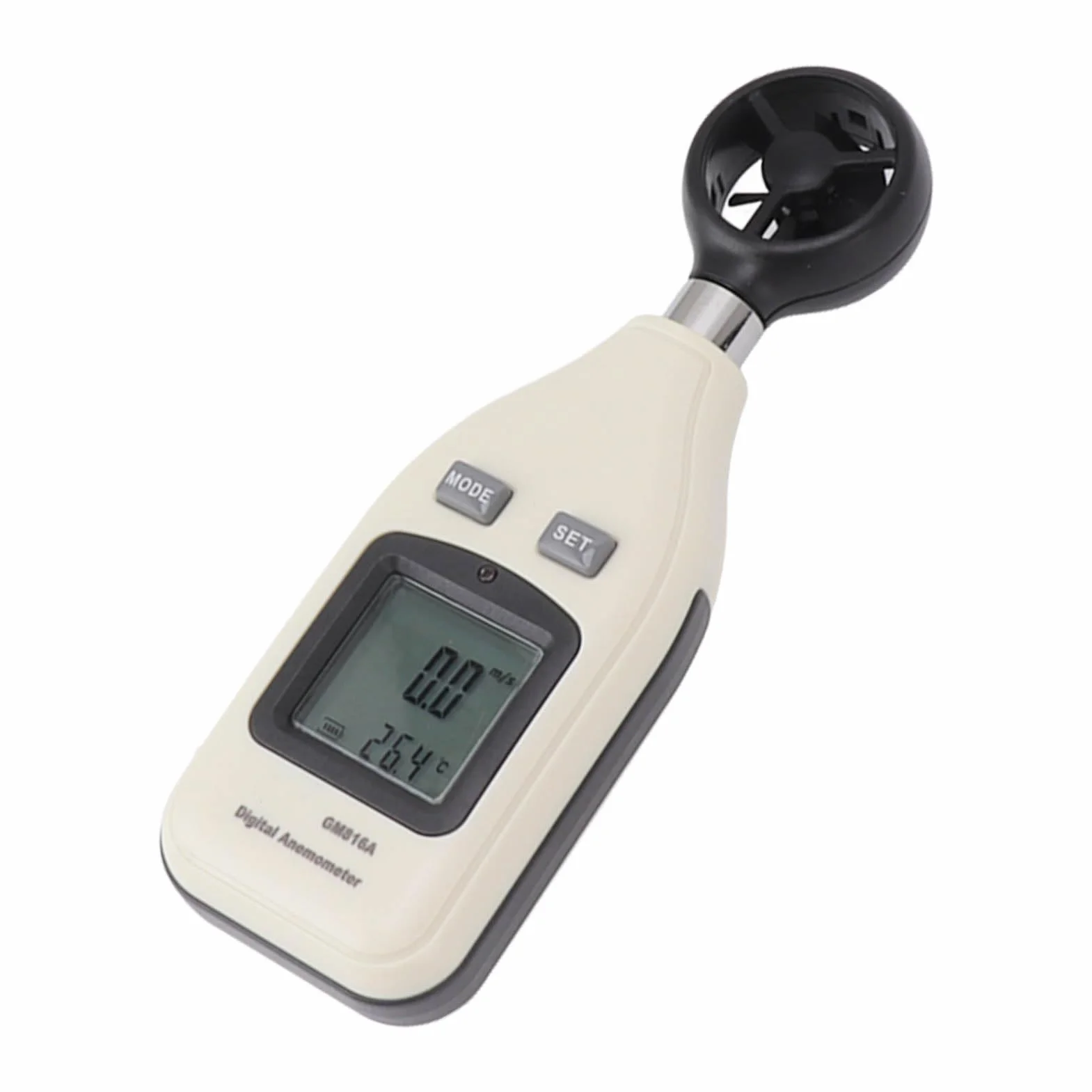 Cyfrowy anemometr LCD - przenośny miernik prędkości i temperatury wiatru dla entuzjastów outdooru