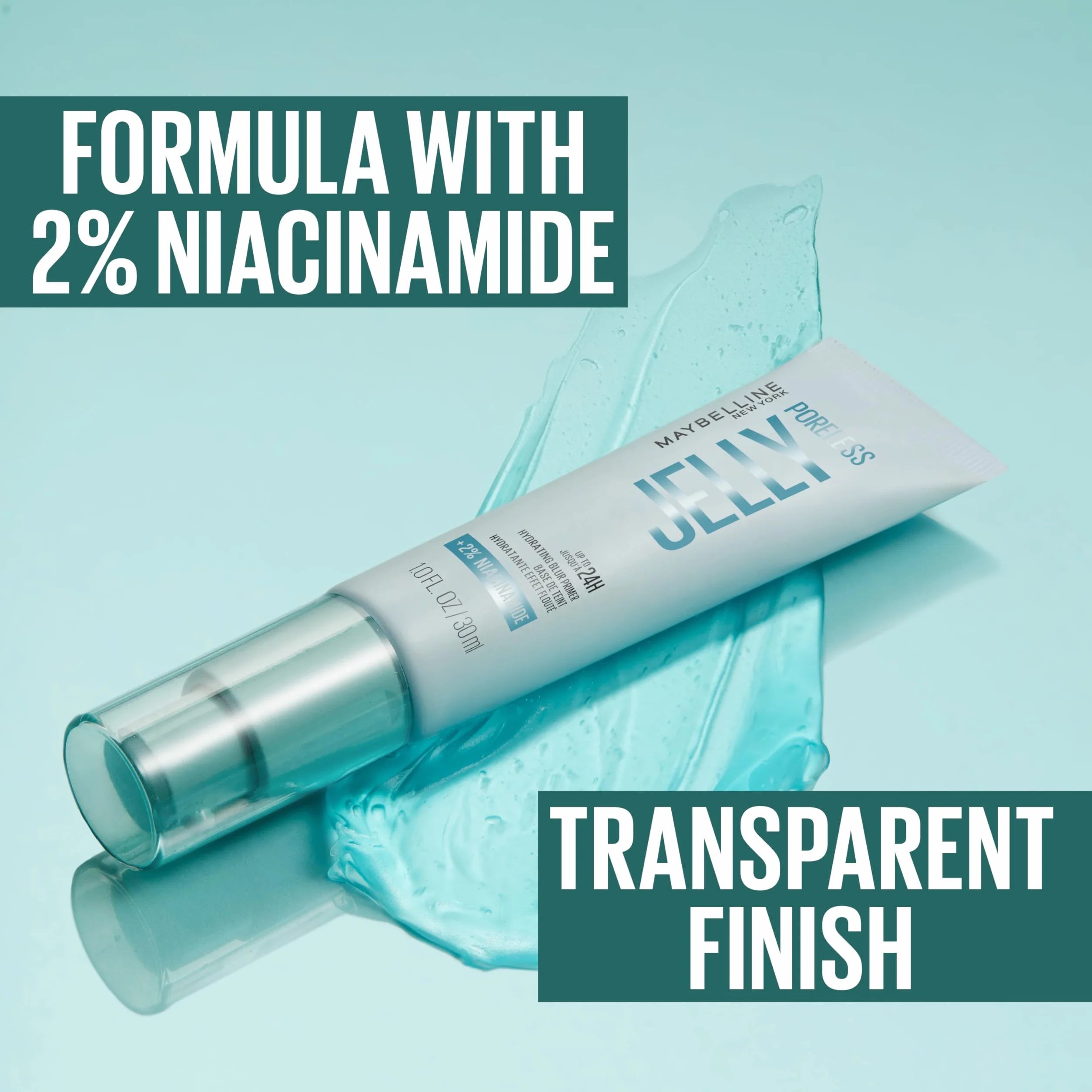 Maybelline New York Poreless Jelly Primer, baza pod makijaż, 30 ml