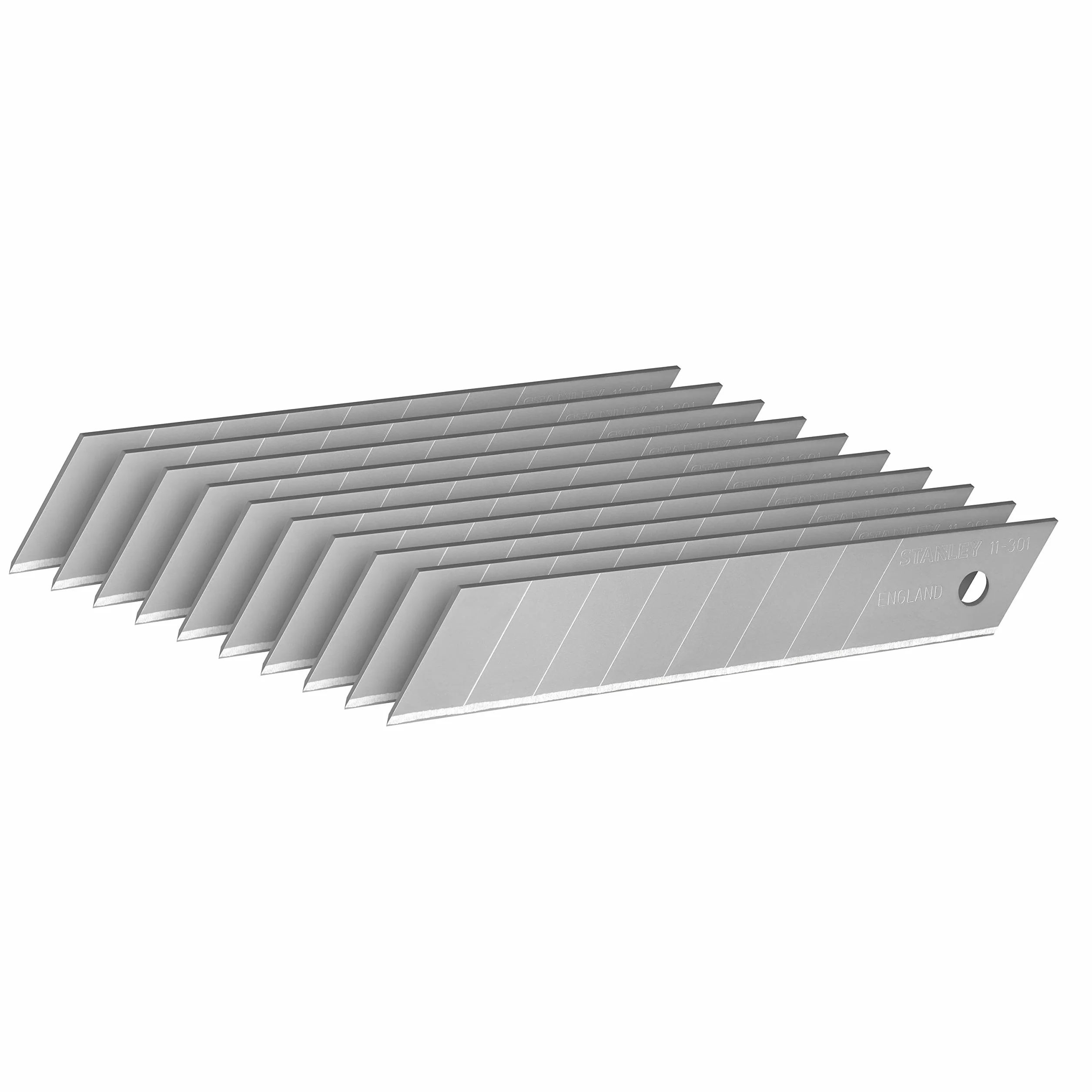 Stanley, Ostrza łamane 18 mm wymienne do noża (10 sztuk), 0-11-301