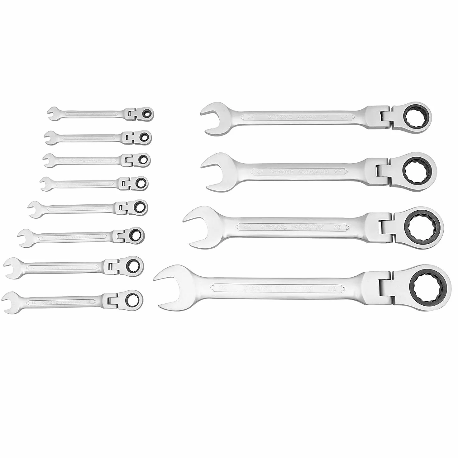 22-częściowy zestaw kluczy płasko-oczkowych 6-32 mm, 6-32 mm
