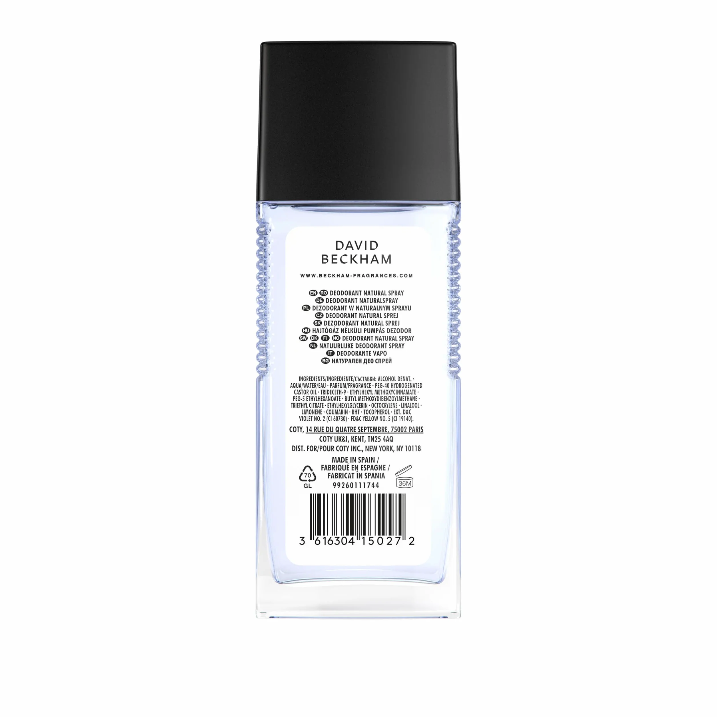 David Beckham Classic Blue Dezodorant, Granatowy, 75 ml