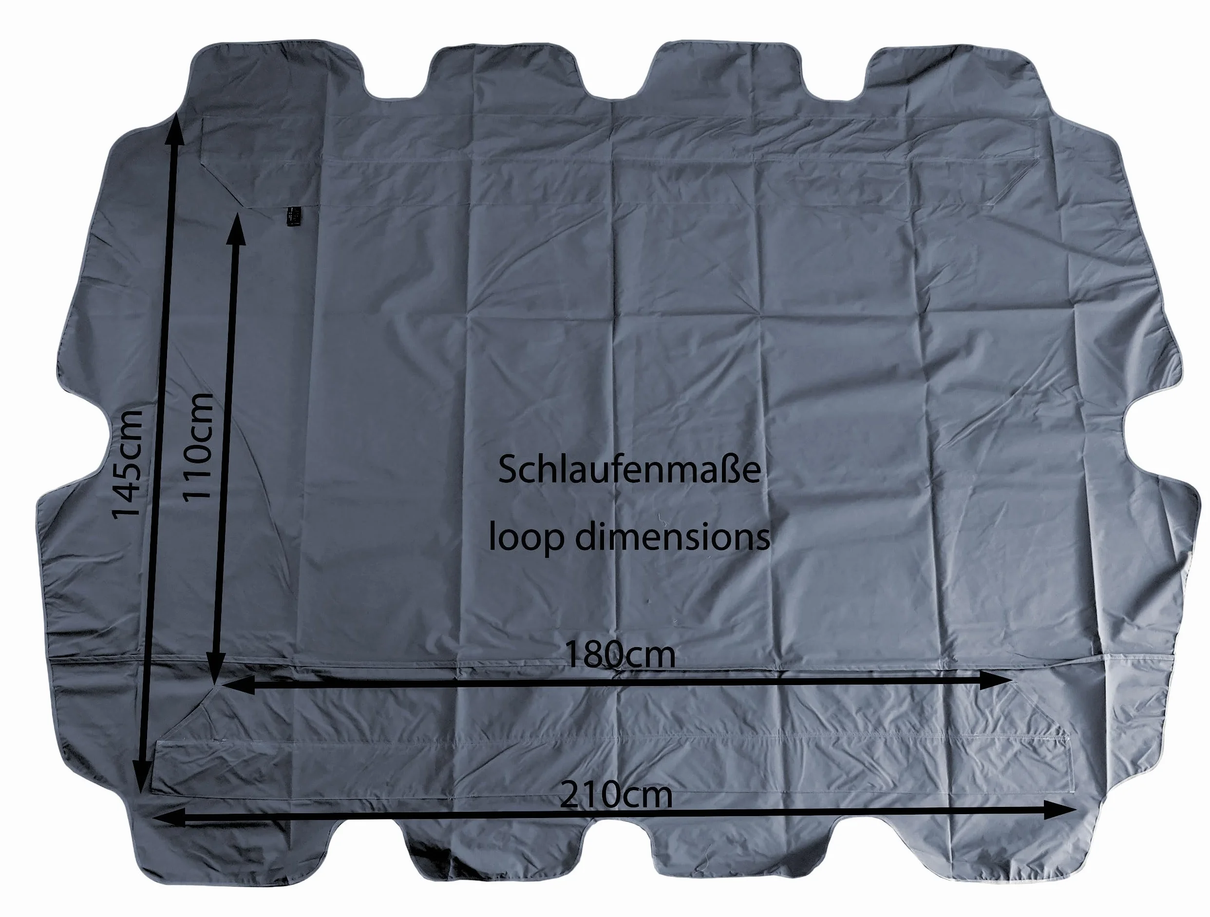 QUICK STAR zamiennik dachu uniwersalny hamak hu?tawkowy 3-osobowy szary zamiennik os?ona przeciws?oneczna zadaszenie hu?tawka dach 145 x 210 cm