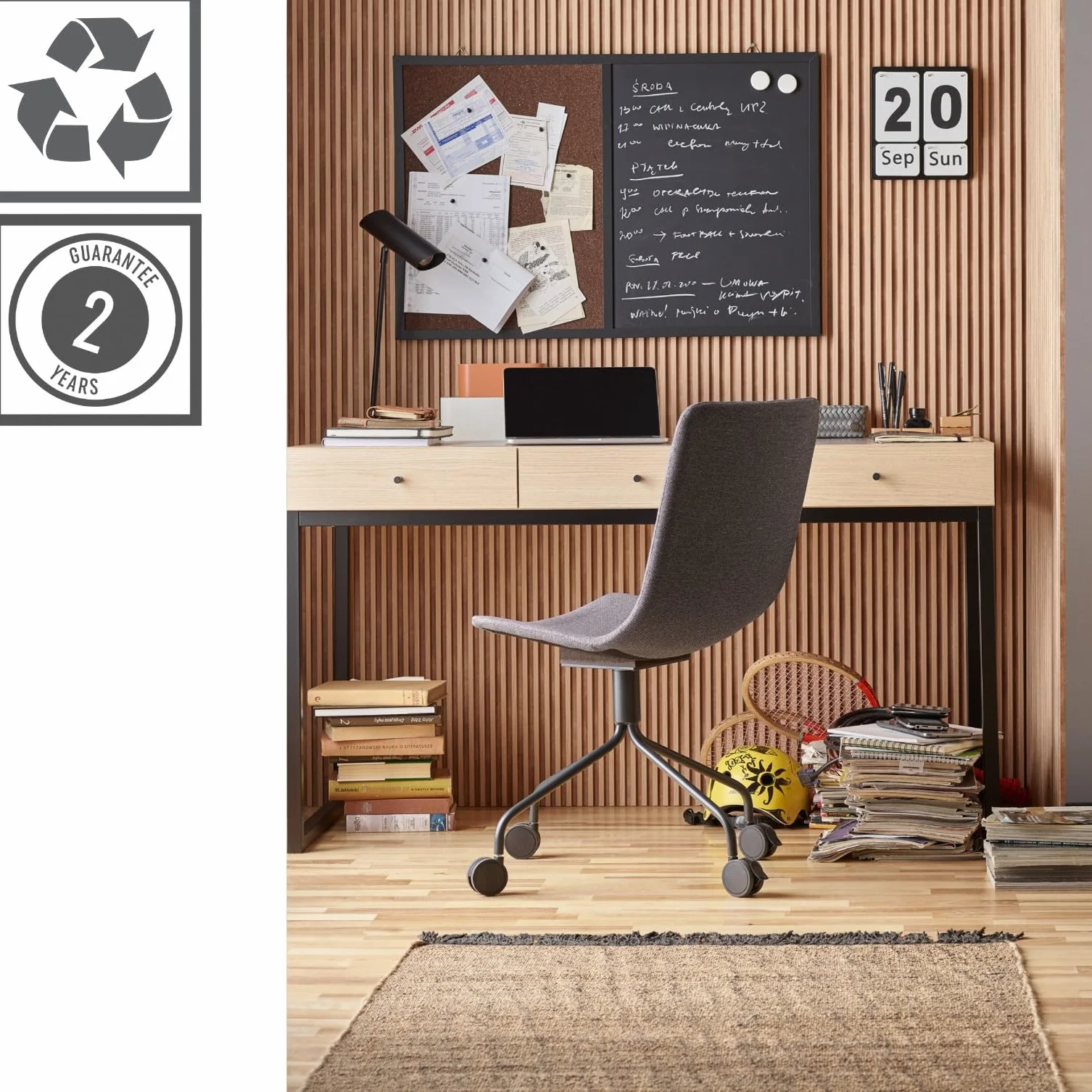VOX Lamele ścienne R-TRIM LINERIO M NATUR. BLACK 2,65x35
