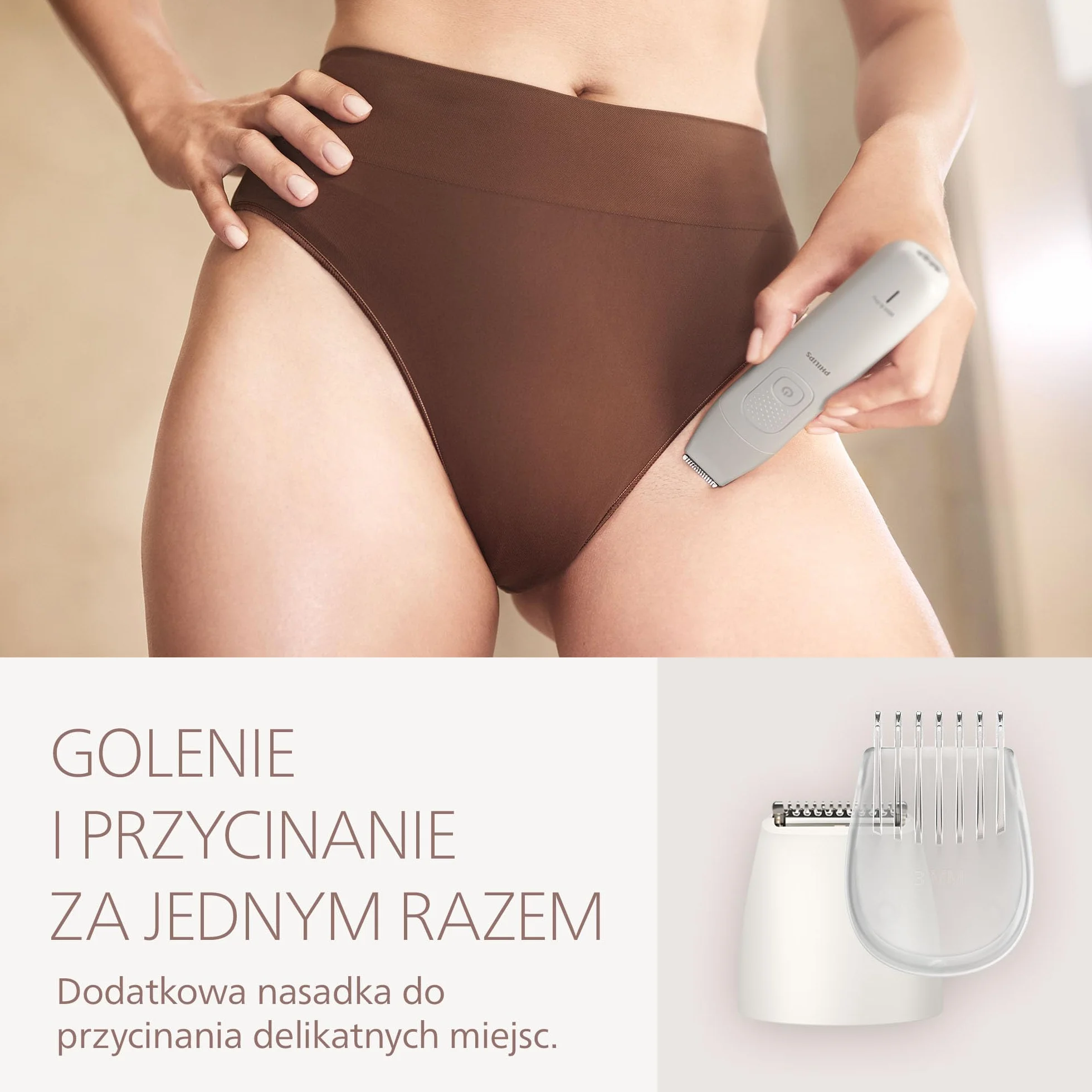 Philips Golarka damska serii 8000 – bezprzewodowa golarka elektryczna do golenia na mokro i na sucho, elastyczna głowica goląca, do twarzy, nóg, ciała i okolic bikini, model BRL159/00