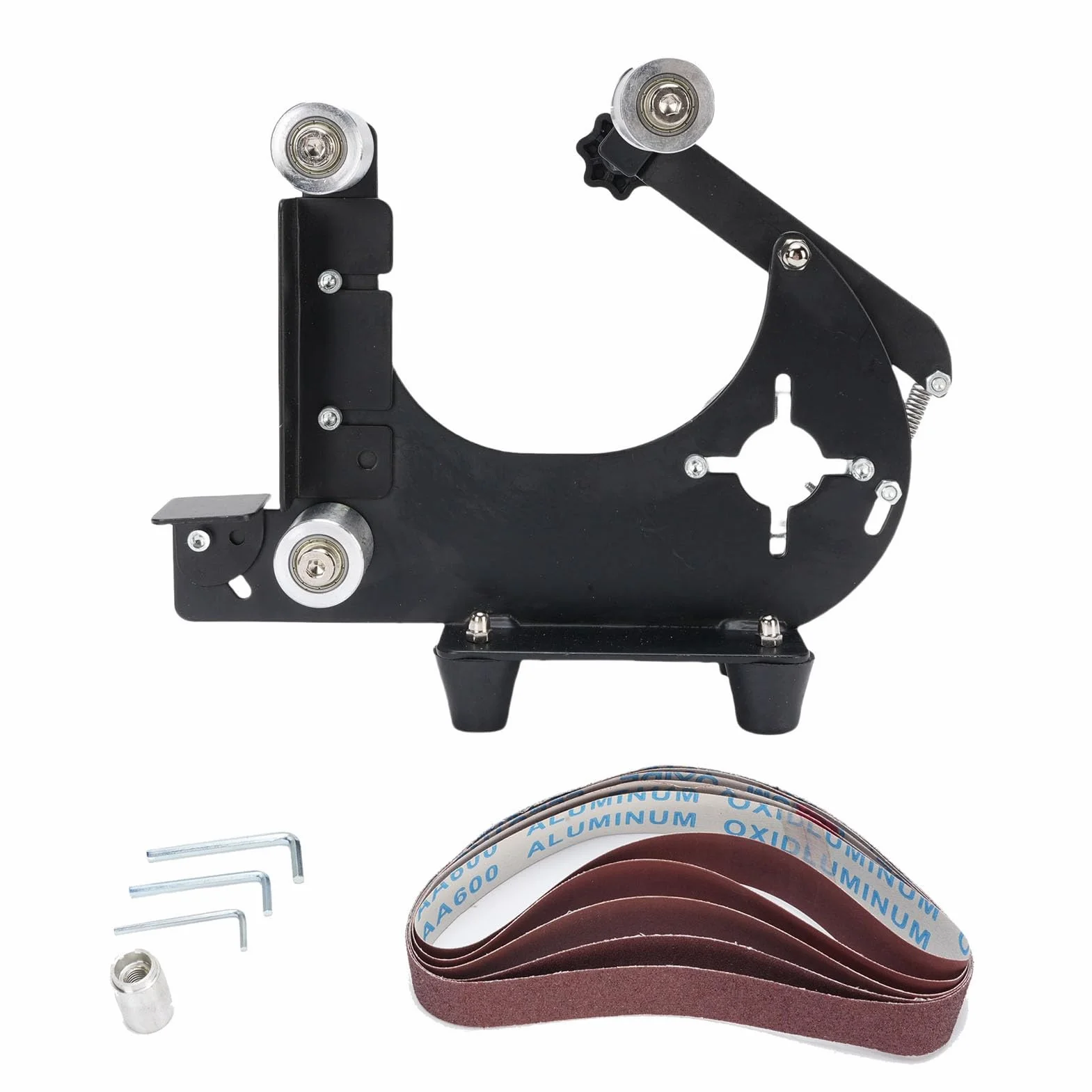 Przystawka do szlifierki kątowej M10, adapter do płyty żelaznej z regulacją naprężenia, idealny do szlifowania i szlifowania drewna, metalu oraz usuwania rys i zadziorów