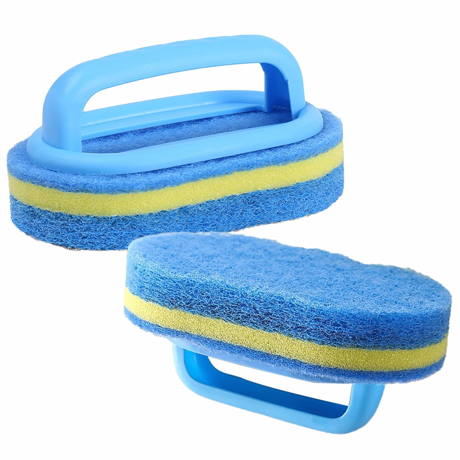 Gąbka do czyszczenia z uchwytem 2 sztuki 16 x 9,5 x 7,5 cm do basenu kuchni łazienki