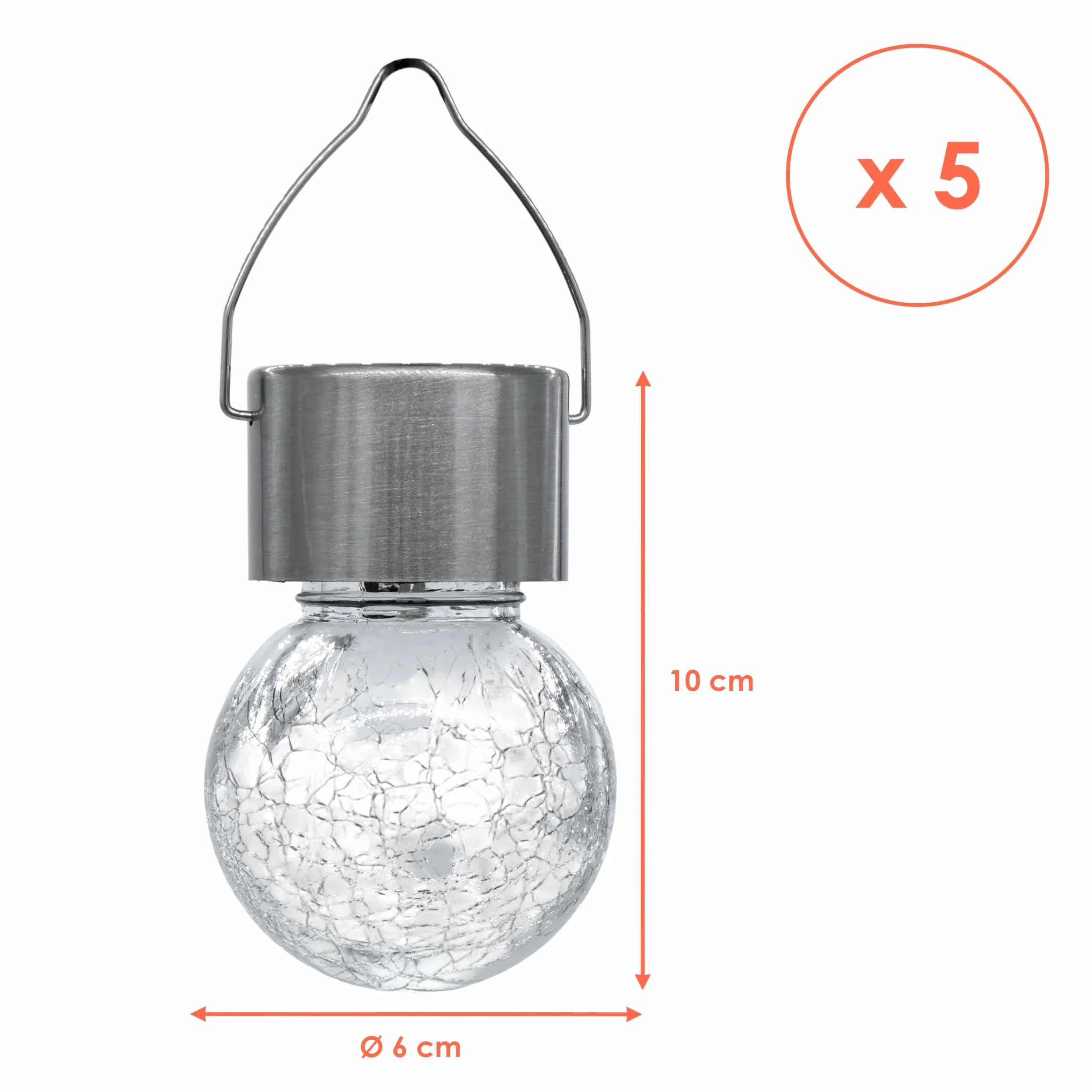 Spetebo 5 x solarna lampa wisząca LED – dekoracja ogrodowa lampa solarna lampa ogrodowa lampa wisząca