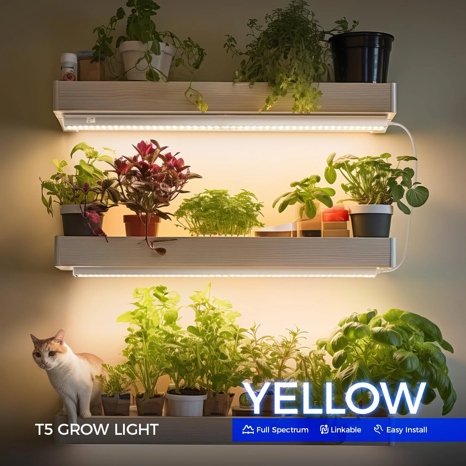 Barrina T5 LED Lampa do Roślin 59cm 40W Pełne Spektrum Światła Zestaw 4 szt