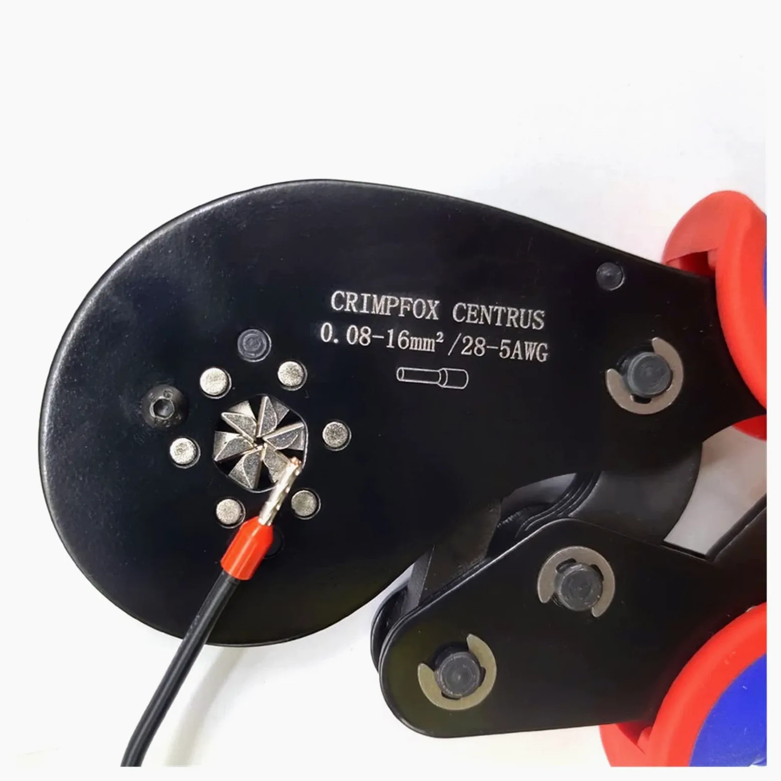 HSC8 16-6 0.08-16mm² zestaw szczypiec do zaciskania końcówek rurowych narzędzie do zaciskania złączy tulejowych precyzyjny zestaw zacisków elektrycznych perfection (Color : HSC8 16-6)