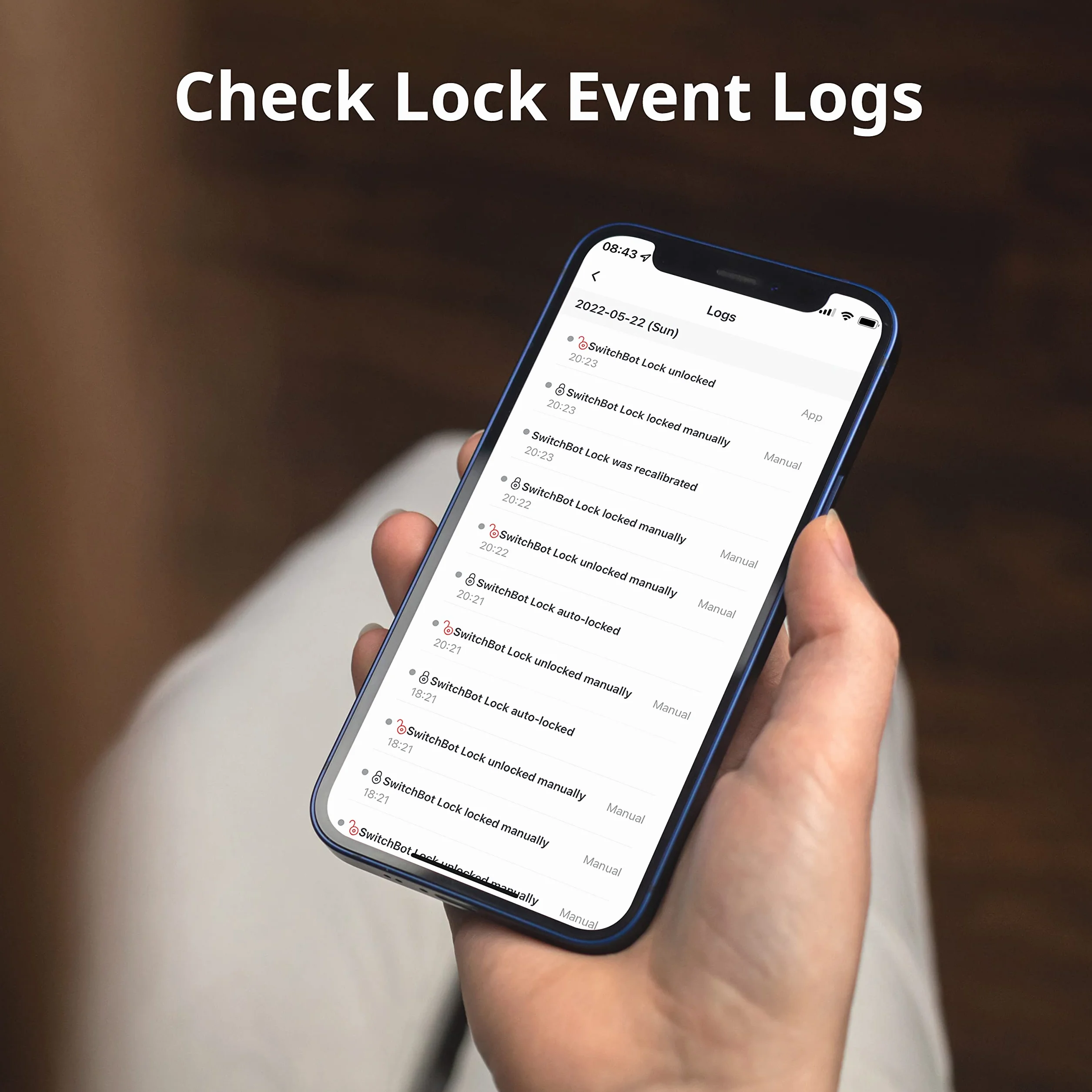 SwitchBot Smart Keypad Touch do SwitchBot Lock, bezkluczykowy dostęp przez odcisk palca, wodoodporny IP65, obsługuje wirtualne hasła dla bezpieczeństwa w domu