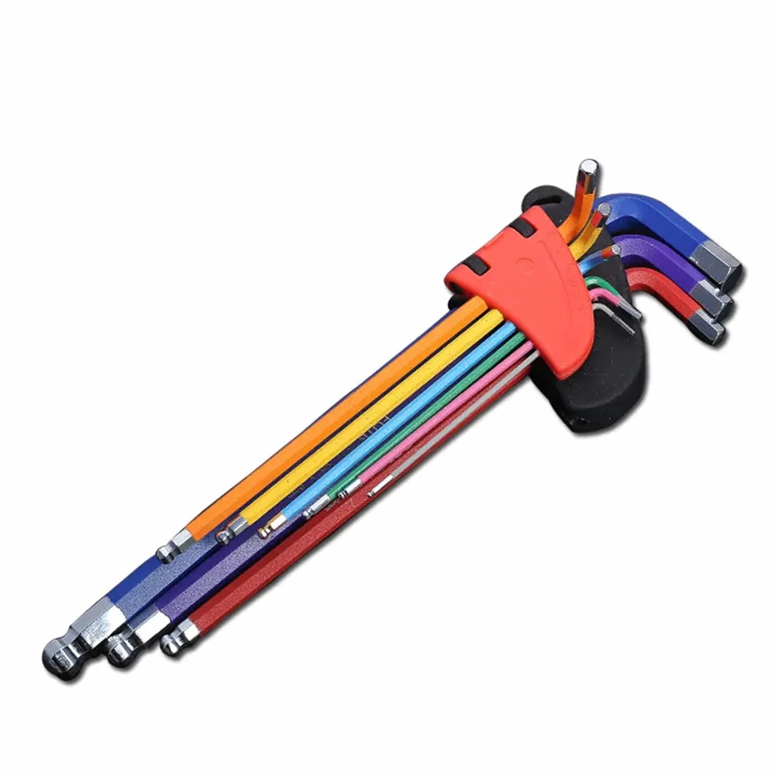 Zestaw kluczy imbusowych L do śrub imbusowych 9 sztuk Zestaw kluczy imbusowych z długim ramieniem 1,5 mm do 10 mm Klucze imbusowe Narzędzia ręczne do naprawy rowerów(HEX KEY SET SHORT)