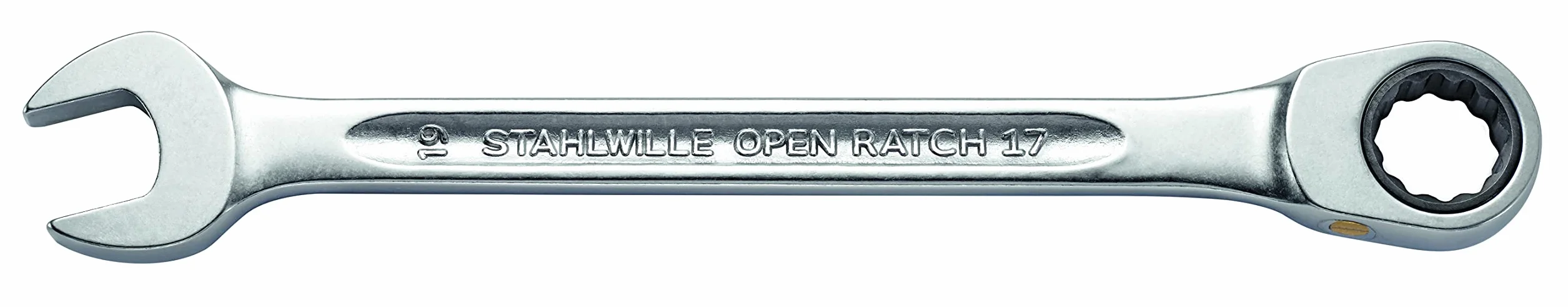 Klucz z grzechotką prosty odchylenie szczęk 15 stopni 18mm STAHLWILLE
