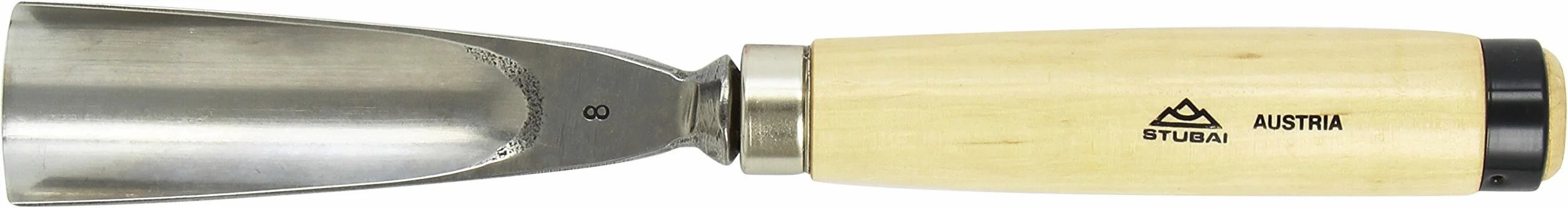 Stubai 550840 Typ 8 Dłuto do rzeźbienia w drewnie, szary/beżowy, 40 mm