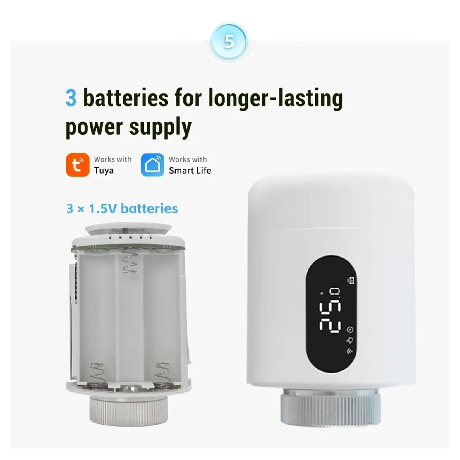 Zawór Termostatyczny Tuya Smart Zigbee3.0 Do Grzejników Z Podłączonym Zaworem Termostatycznym Zawór Termostatyczny Zigbee Do Informacja O ZgodnośCi(ME173-Zigbee 1pcs)