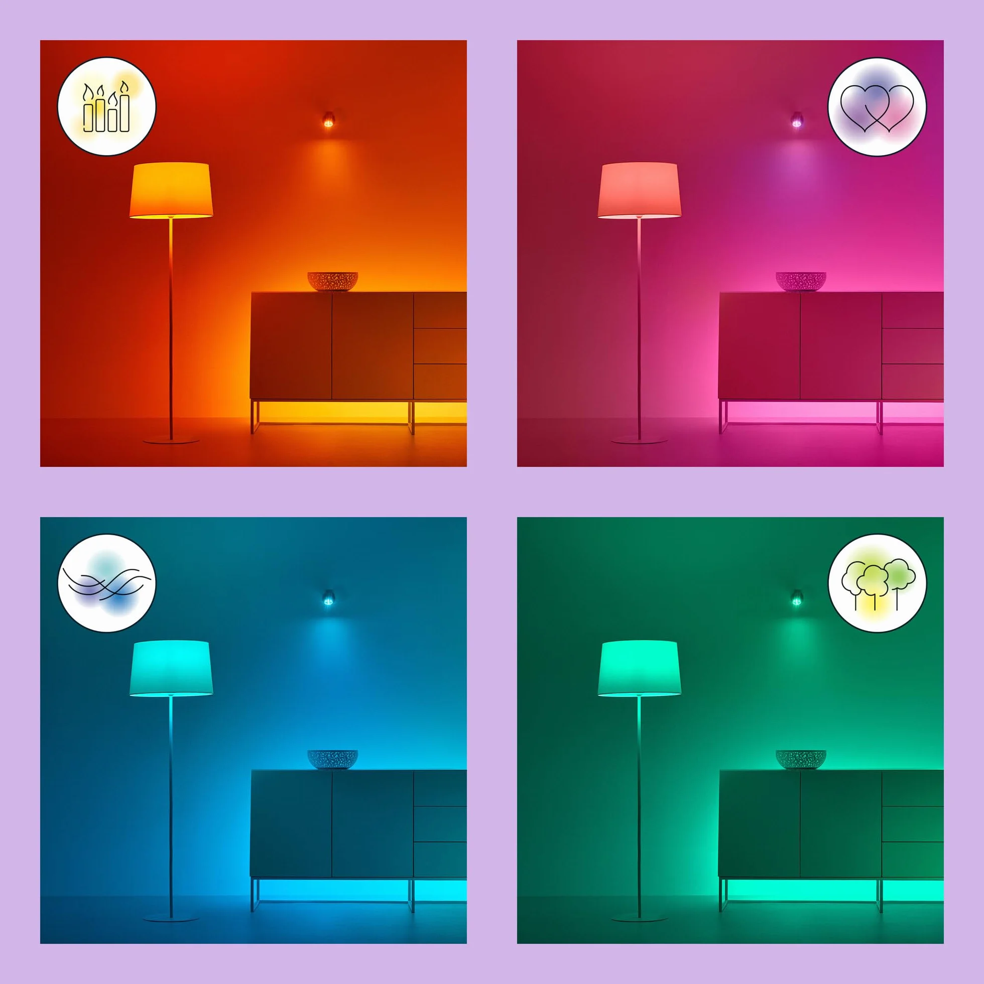 WiZ Wi-Fi BLE 60W A60 E27 822-65 RGB 1PF/6