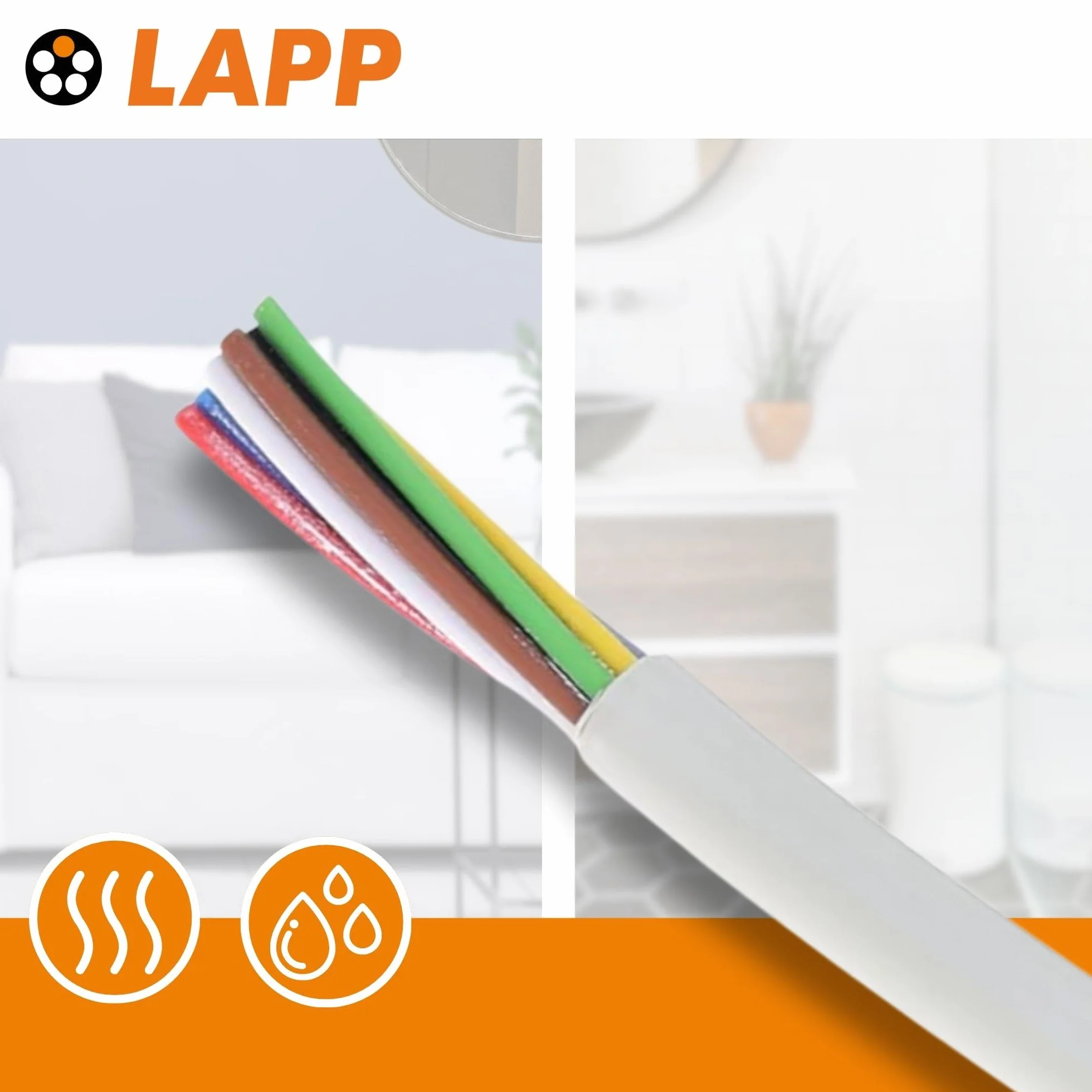 10 metrów Lapp 0028304 UNITRONIC LiYY przewód danych PCW 4 x 0,25 mm², kabel lutowniczy do płytki drukowanej, przewód sygnałowy, przedłużacz, kabel LED, 4-żyłowy