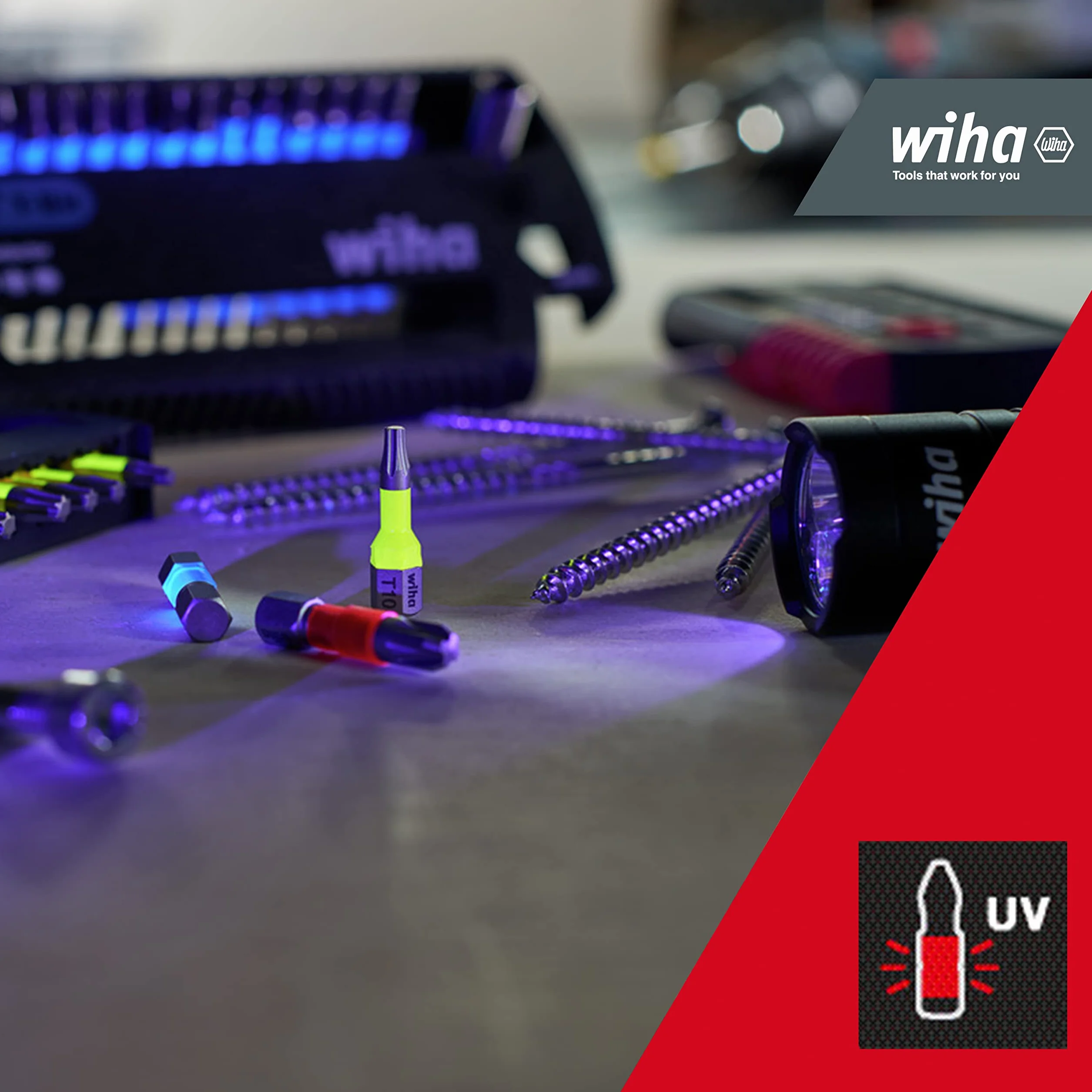 Wiha Zestaw bitów BitBuddy 8-częściowy I Bit Y 49 mm 1/4" E6,3 I Pozidriv I Akcesoria do zastosowań śrubowych I Przystosowany do wkrętarek udarowych i udarowych (42099)