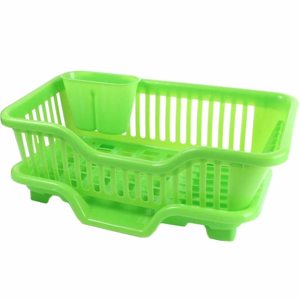 Suszarka do naczyń zlewozmywak odpływ plastikowy uchwyt na łyżkę kosz kuchenny przechowywanie do domowego rozwiązania (zielony) - i oszczędność miejsca
